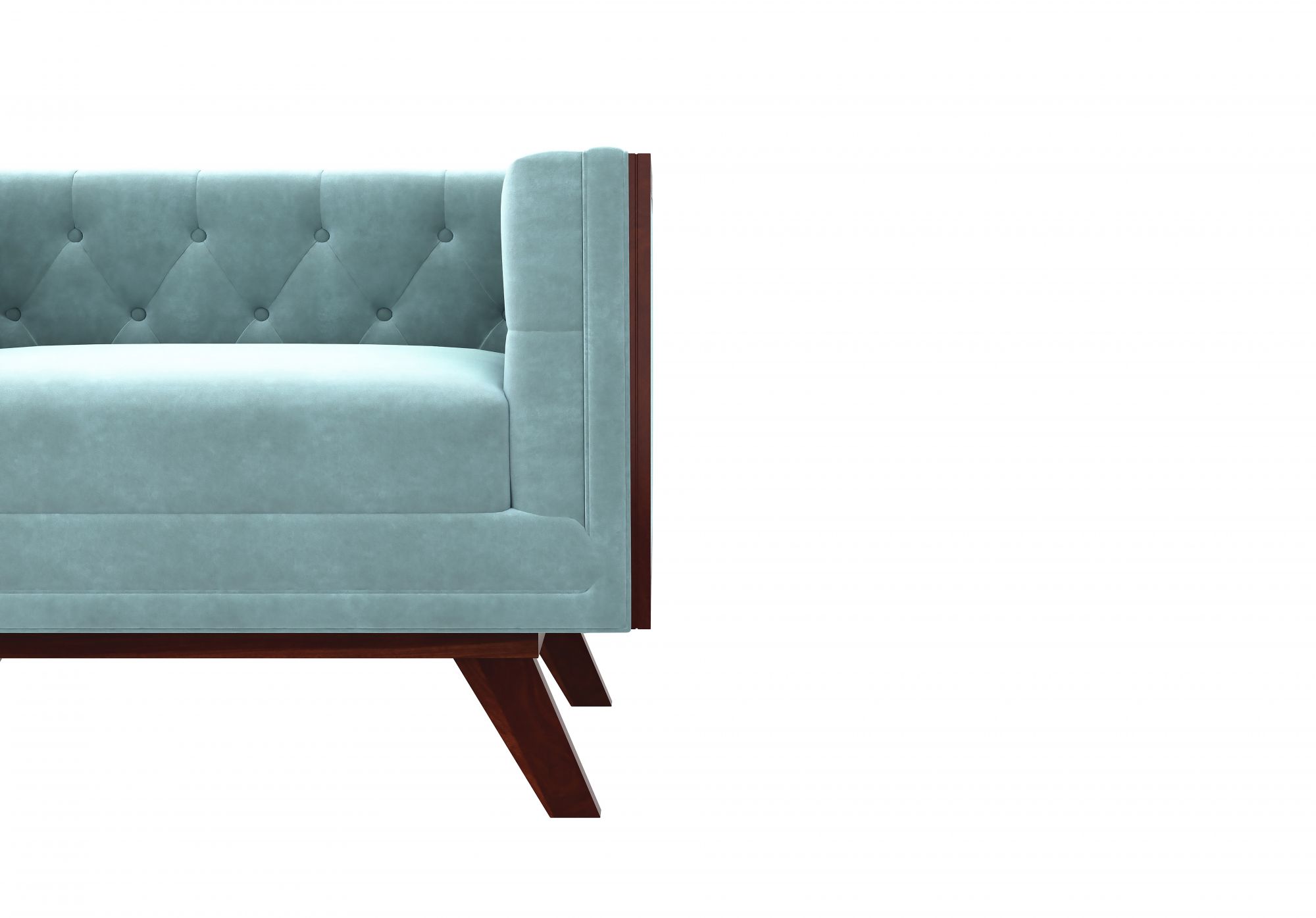 Syros Dusk Blue 1 Seater Sofa