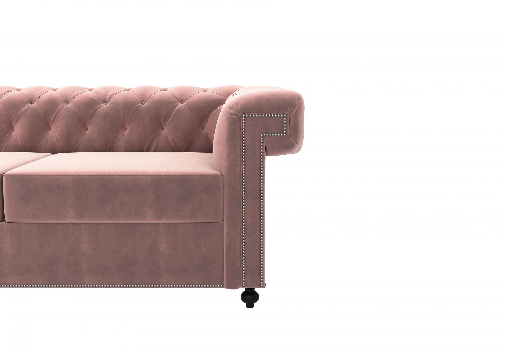 Octa Rose Dust 3 Seater Sofa
