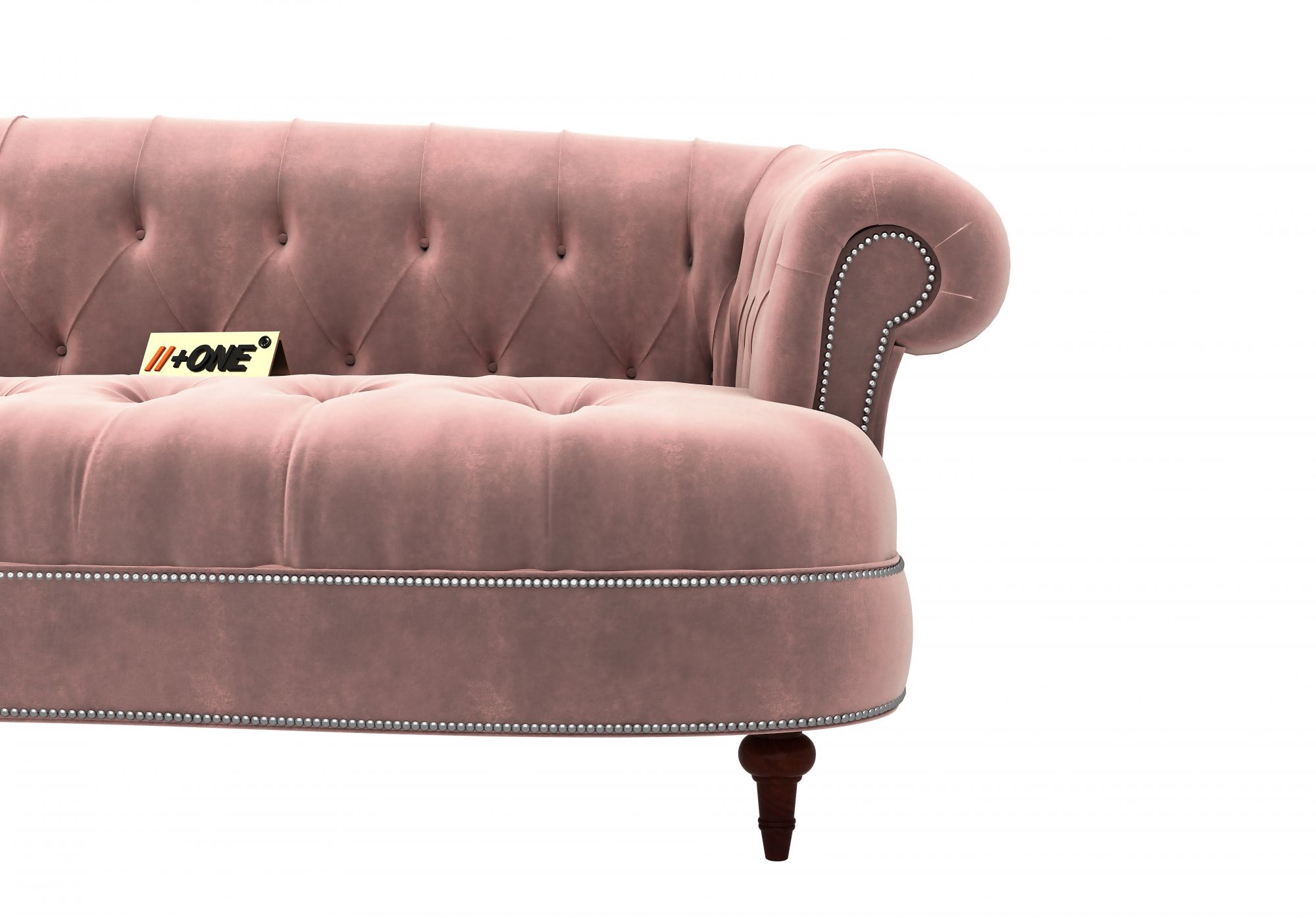 Duke Rose Dust 3 Seater Sofa