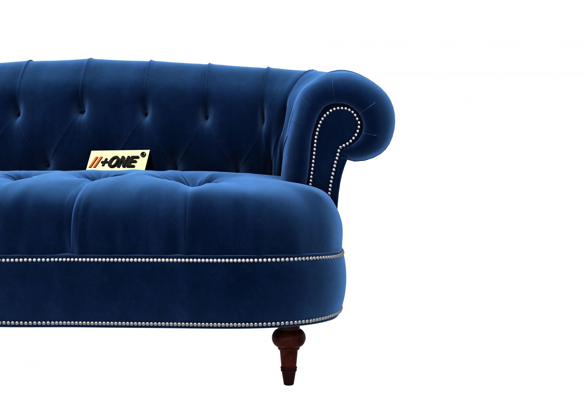 Duke Indigo Blue 2 Seater Sofa