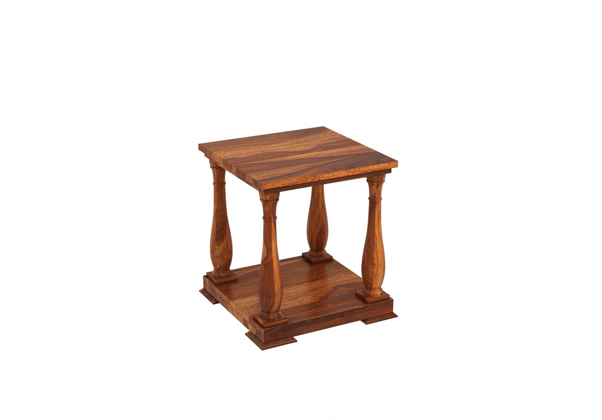 Aster Sheesham Wood Side Table