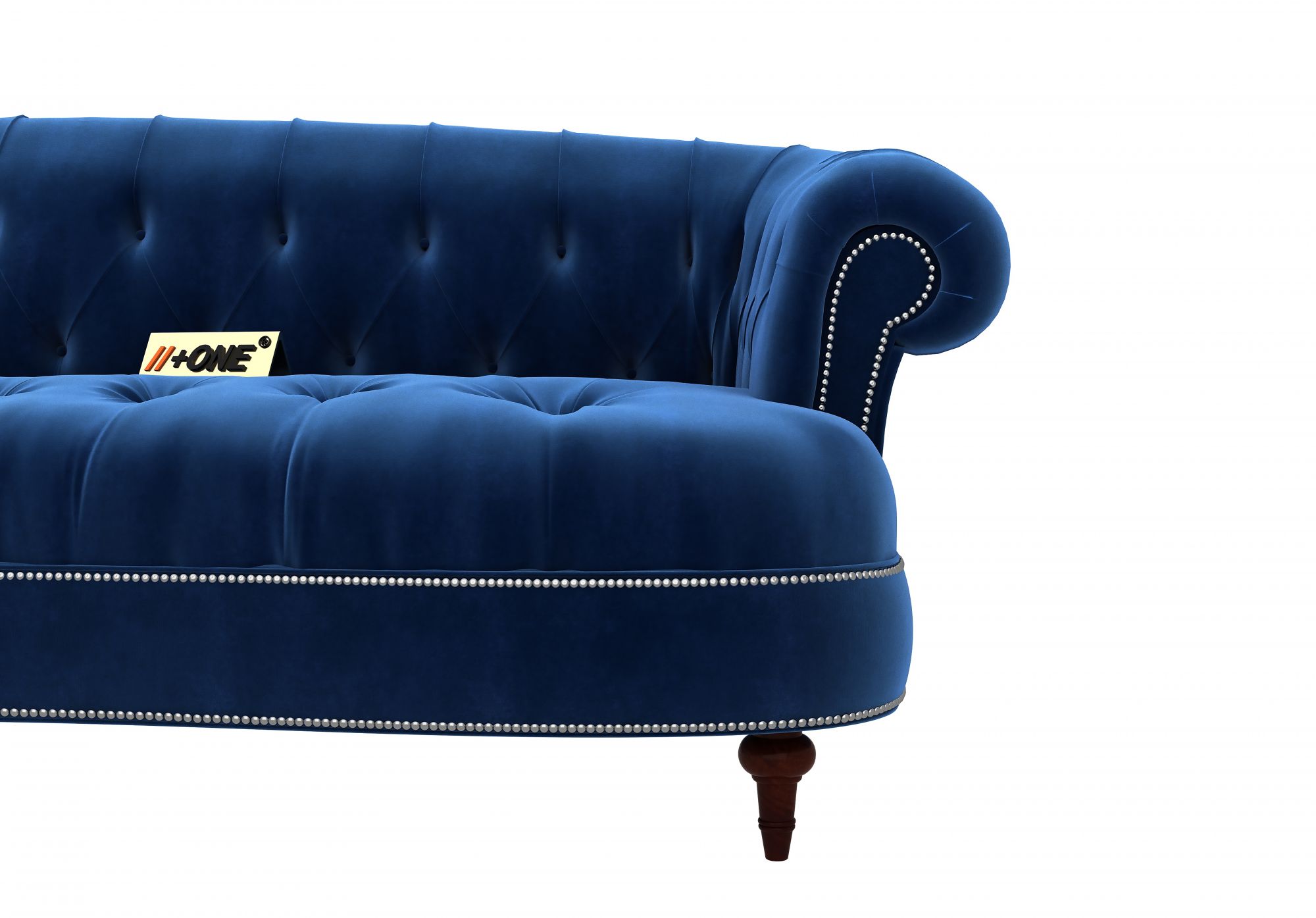 Duke Indigo Blue 3 Seater Sofa