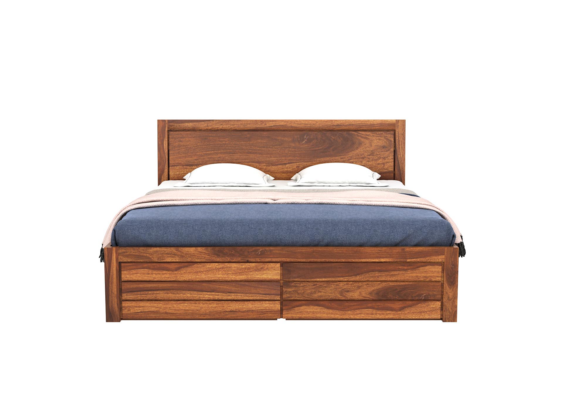 Baffin Sheesham Wood Bed With Side Drawer