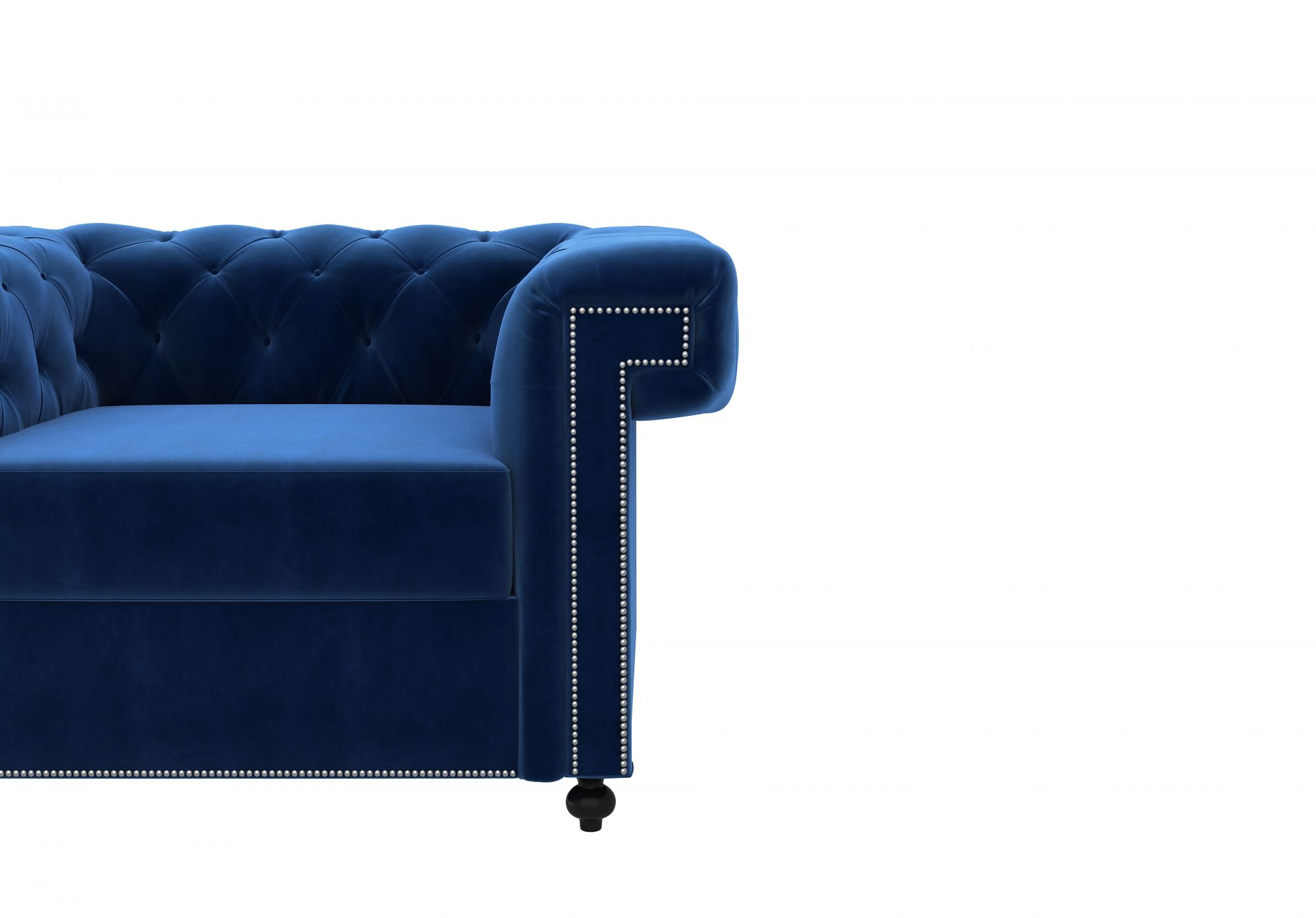 Octa Indigo Blue 1 Seater Sofa