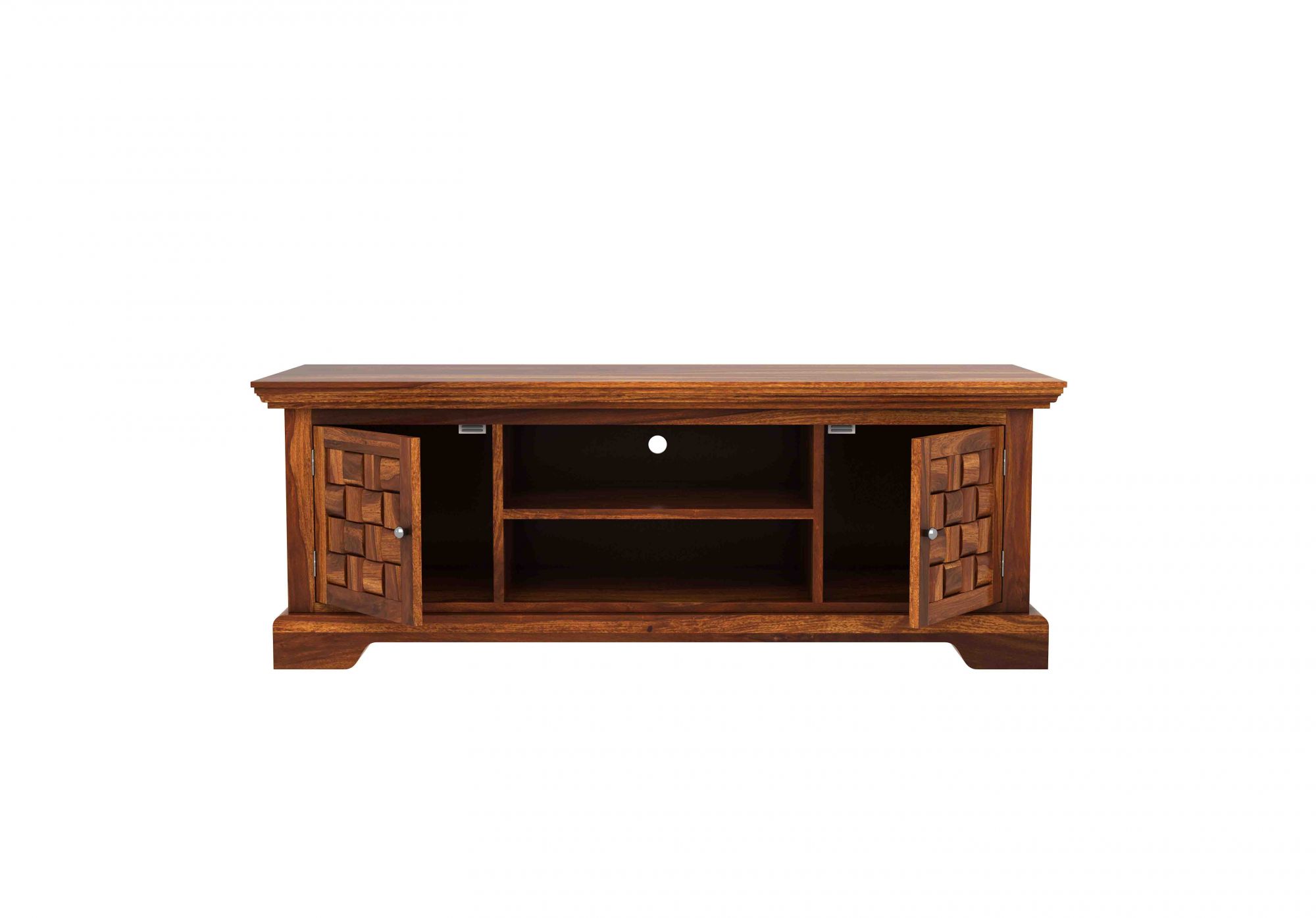 Flamingo Sheesham Wood TV Unit Walnut finish