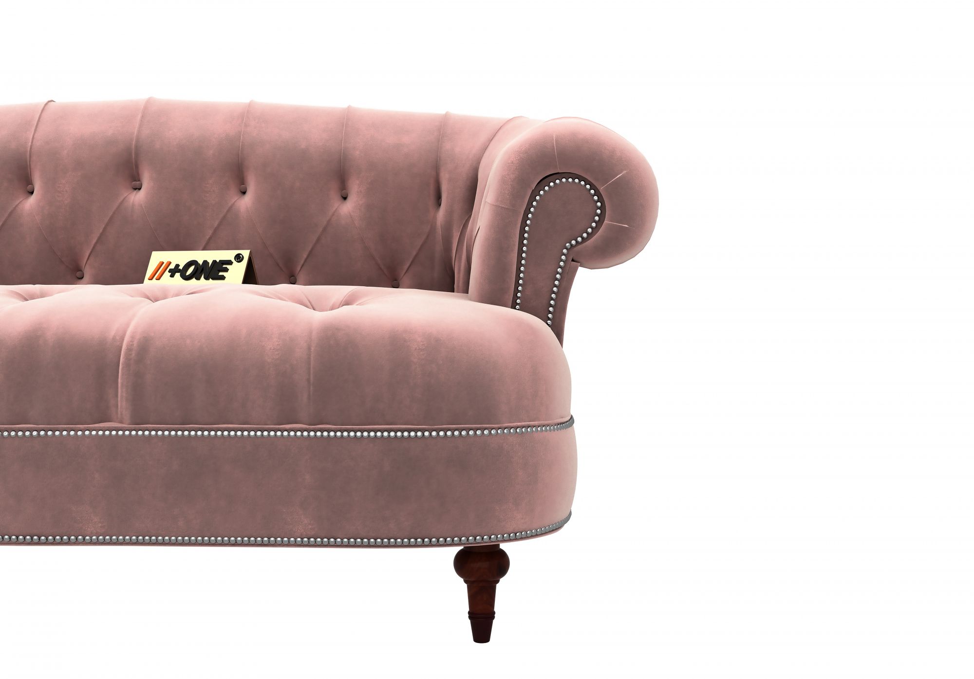 Duke Rose Dust 2 Seater Sofa