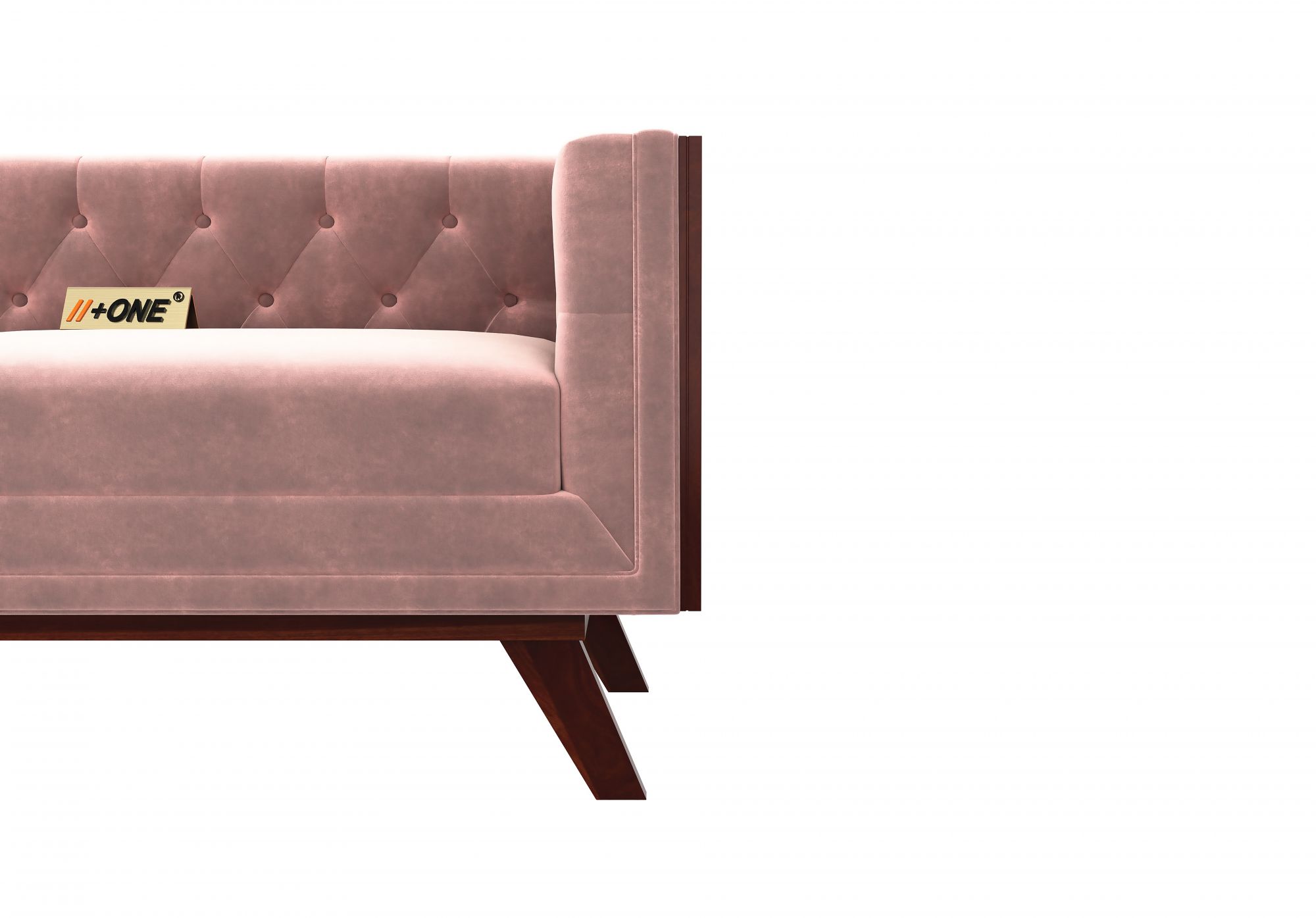 Syros Rose Dust 3 Seater Sofa