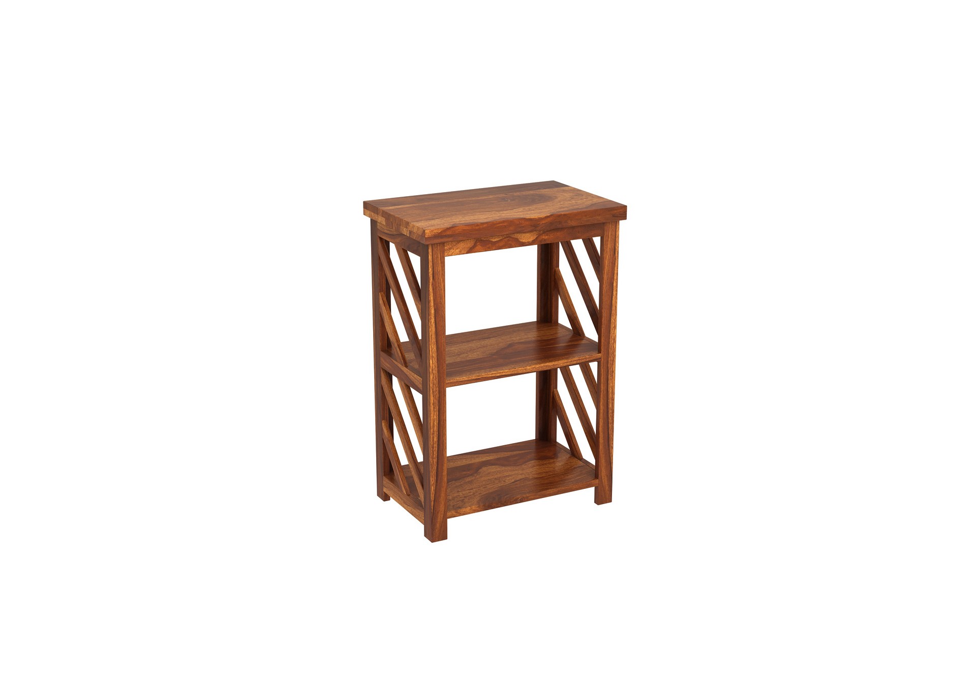 Saylor Sheesham Wood Bookshelf Teak finish