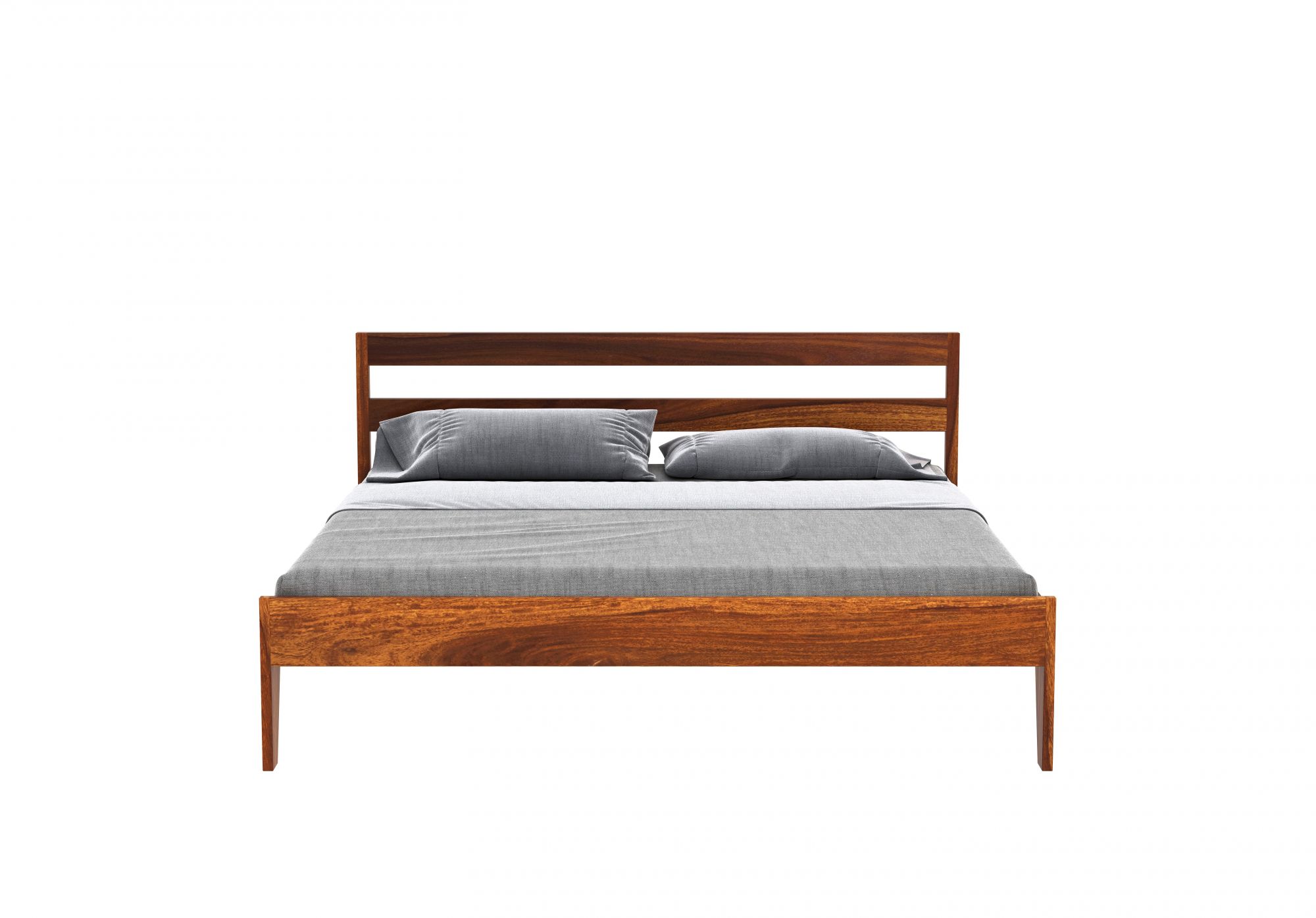 Seoul Sheesham Wood Bed Without Storage