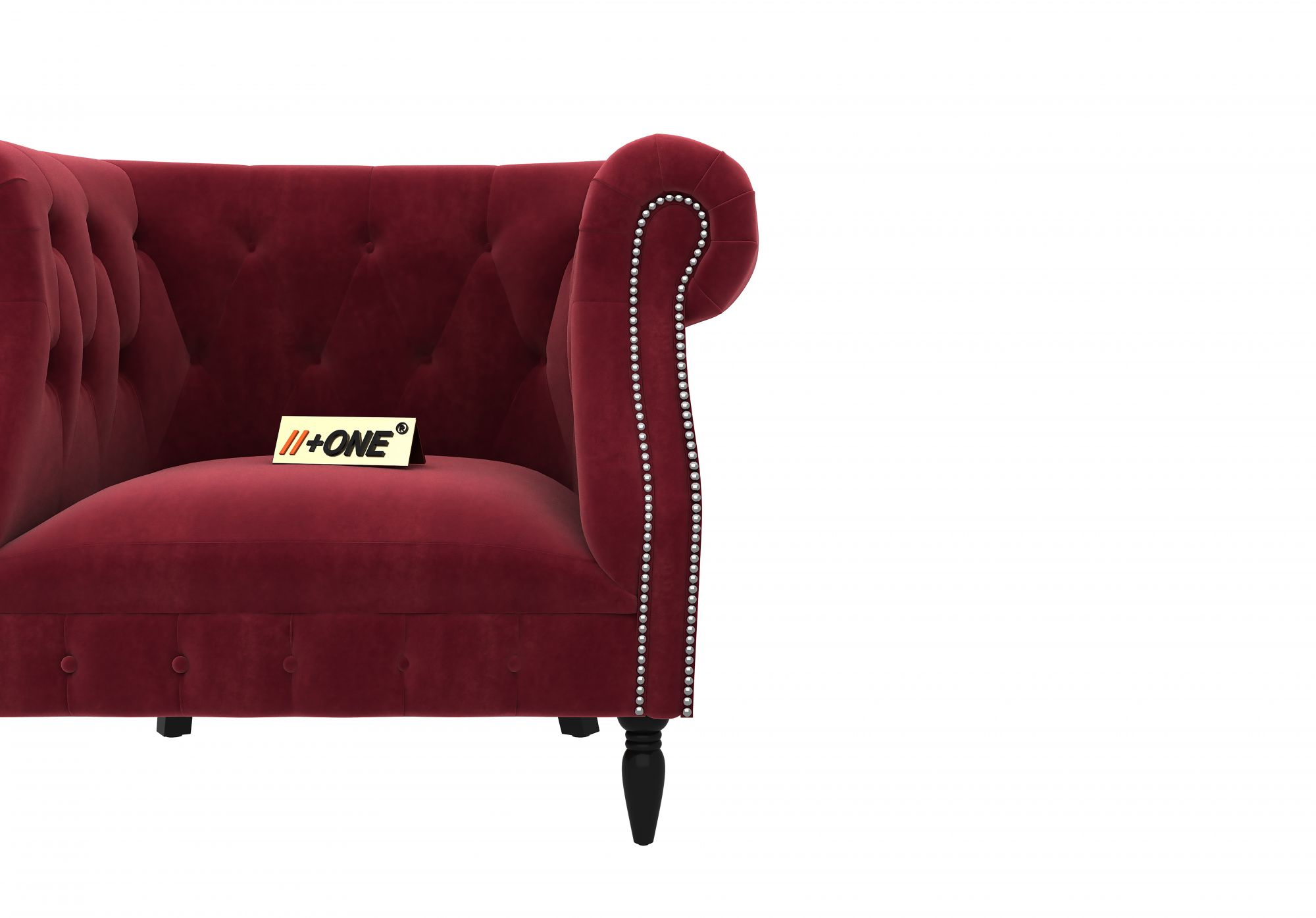Baron Pomegranate 1 Seater Sofa