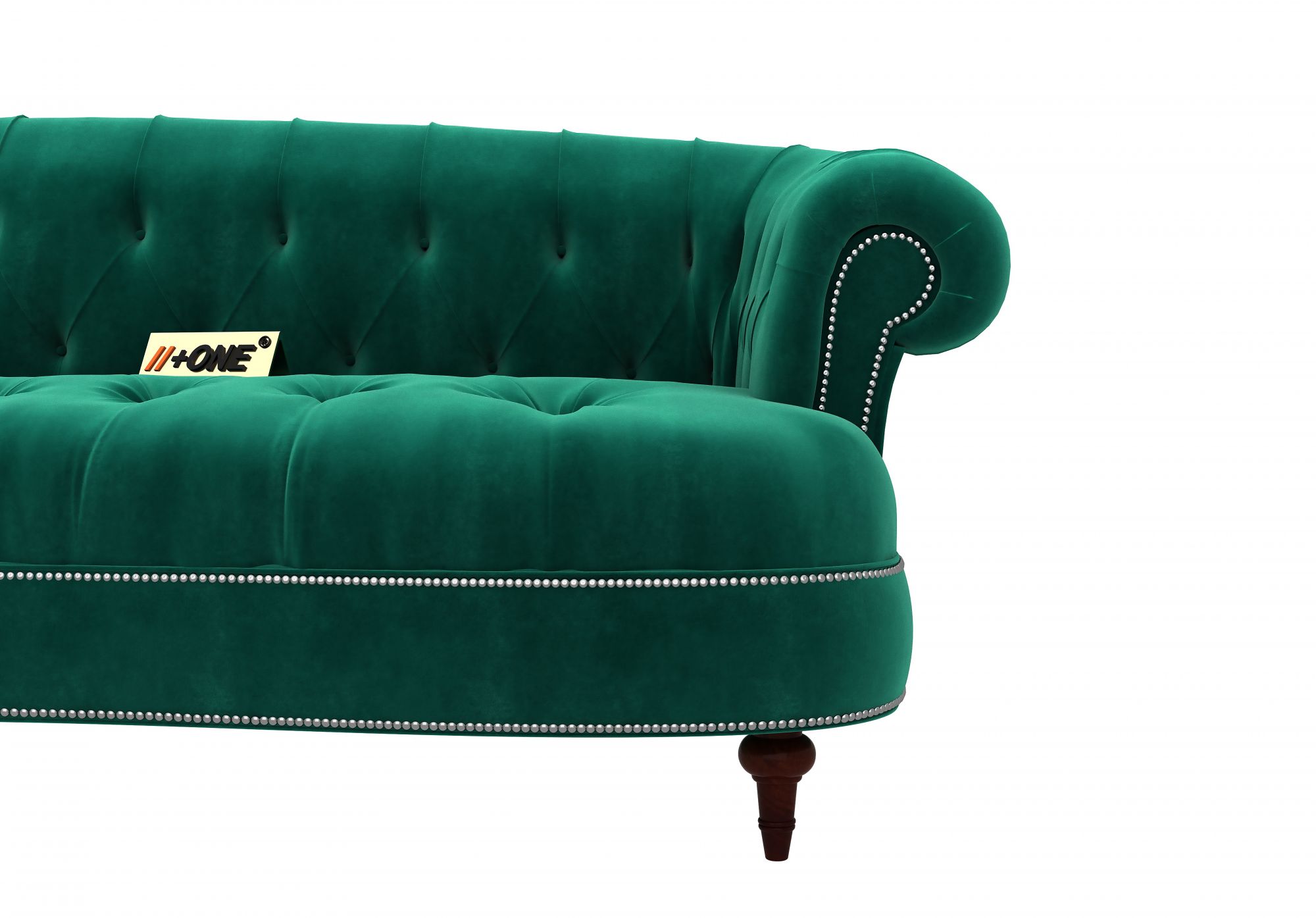 Duke Emerald Green 3 Seater Sofa