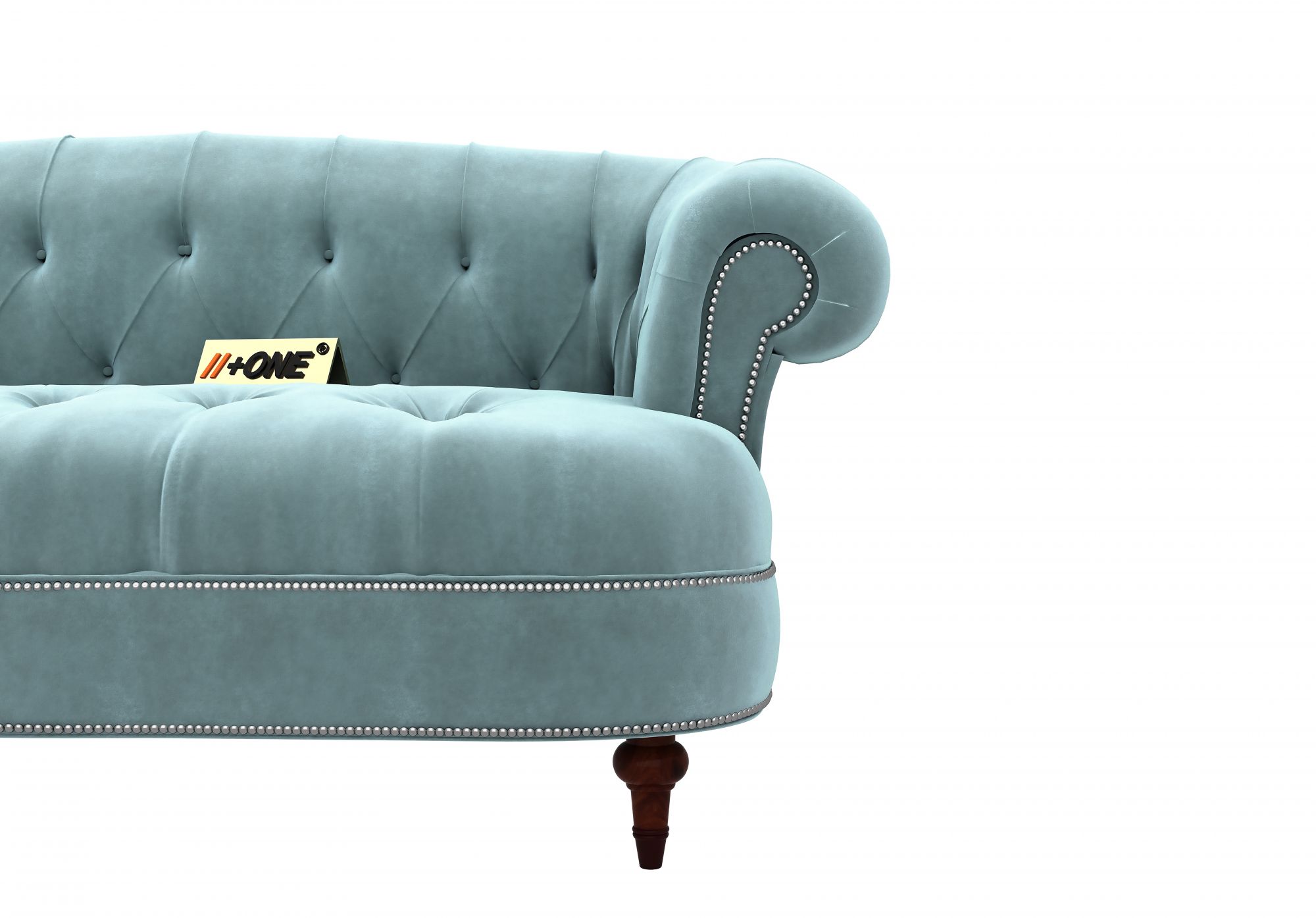 Duke Dusk Blue 2 Seater Sofa