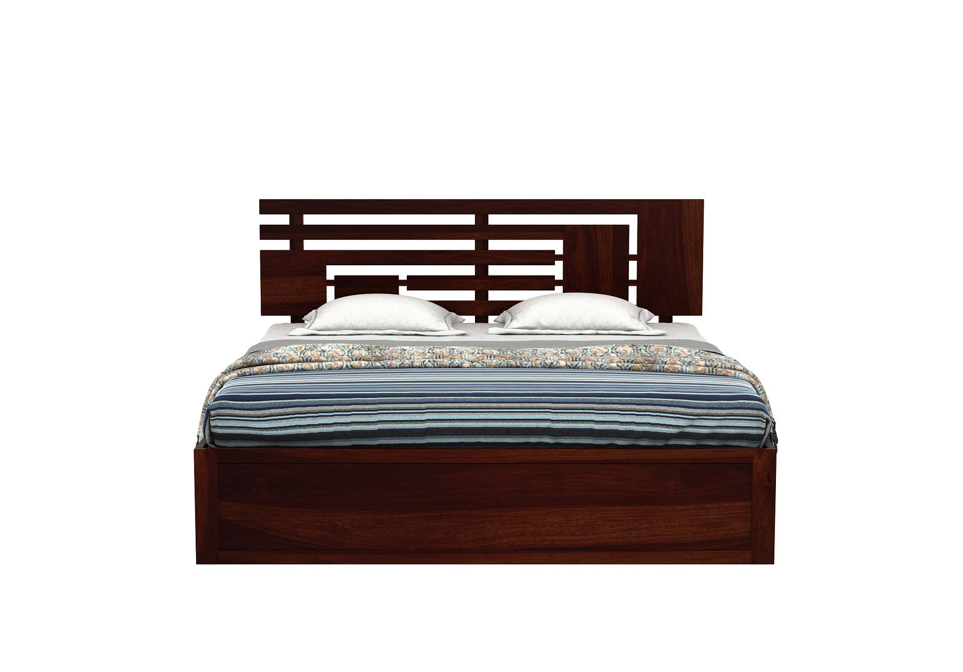 Borneo Sheesham Wood Bed With Hydraulic Storage