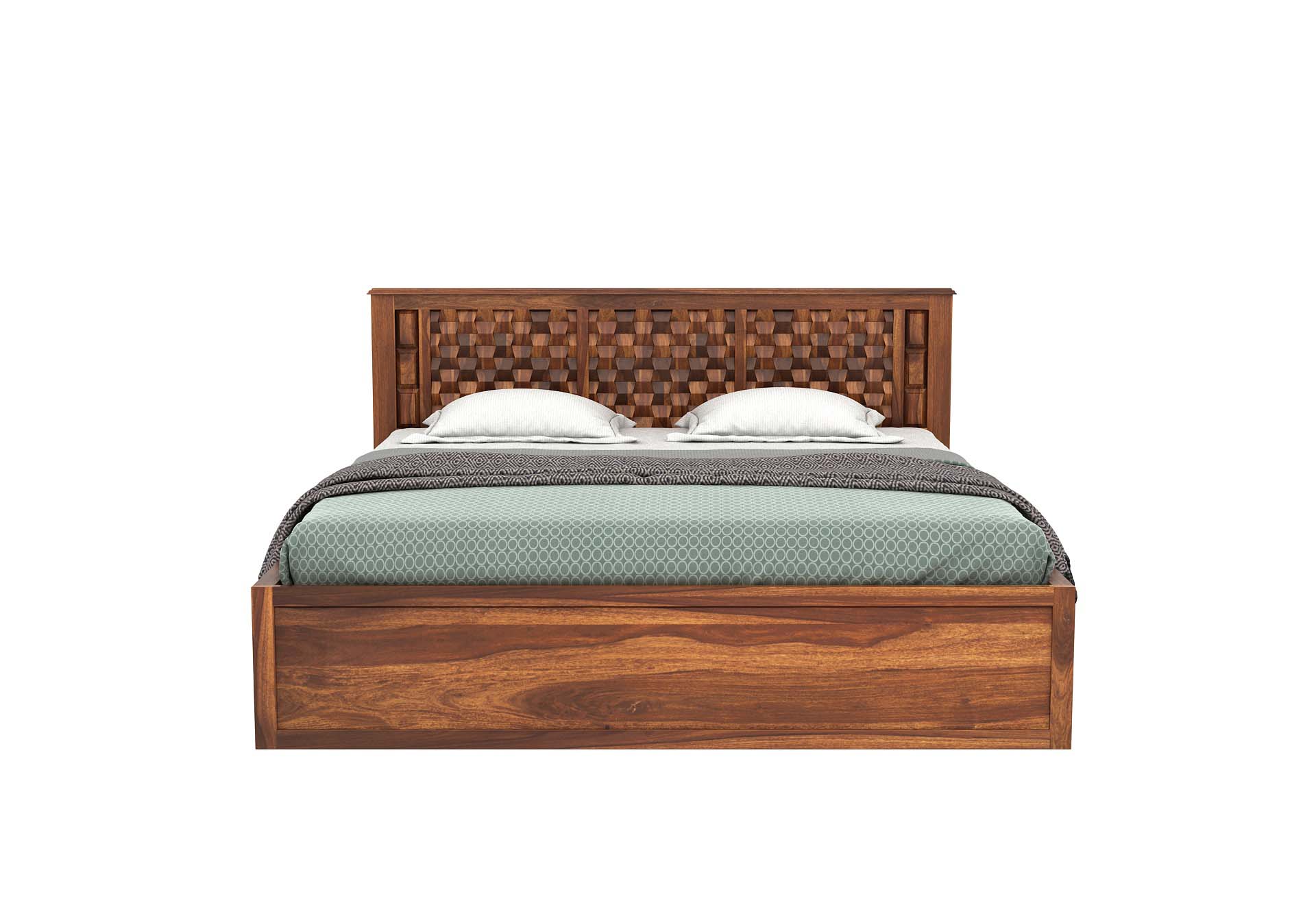 Marwar Sheesham Wood Bed With Side Drawer