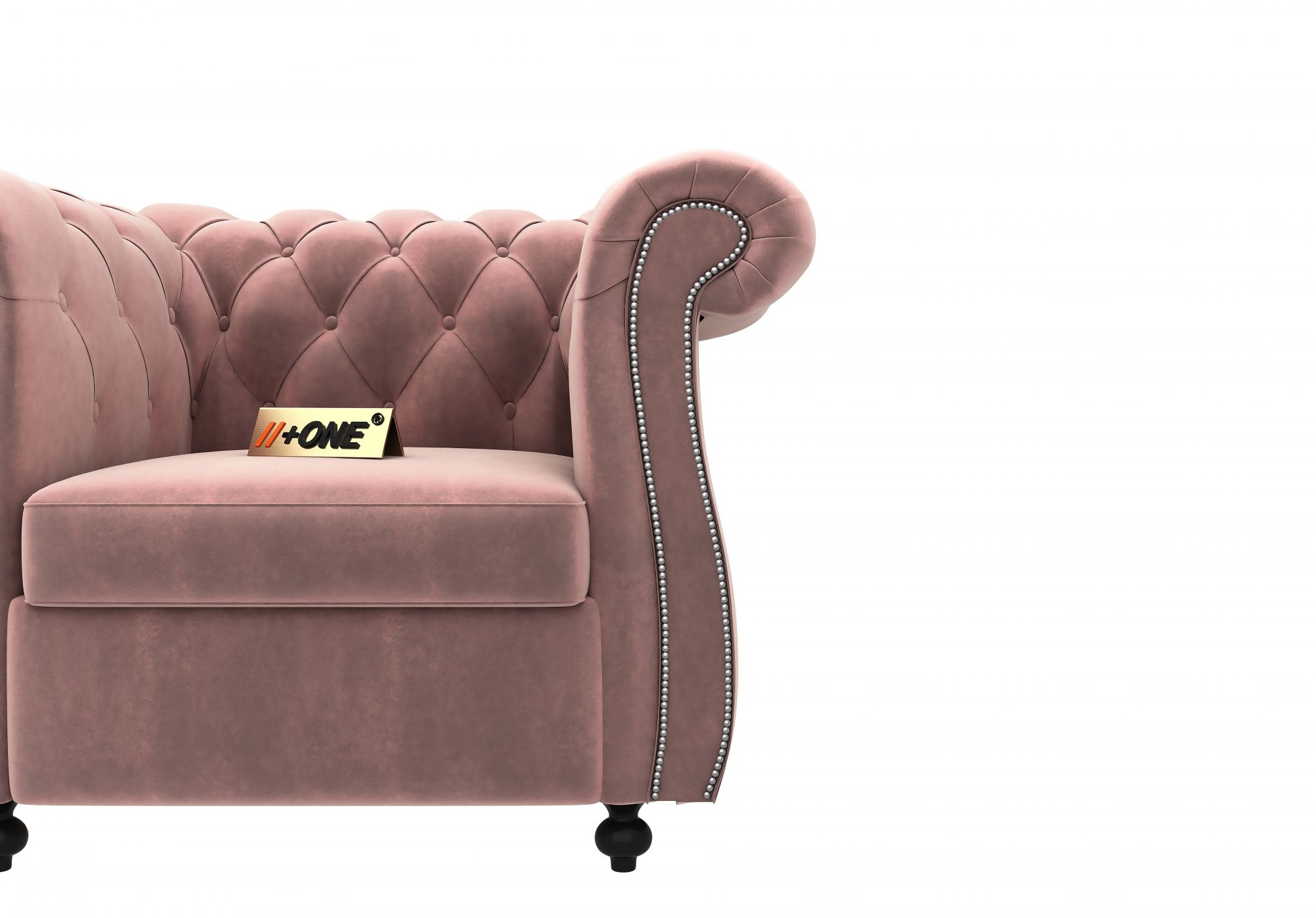 Lord Rose Dust 1 Seater Sofa