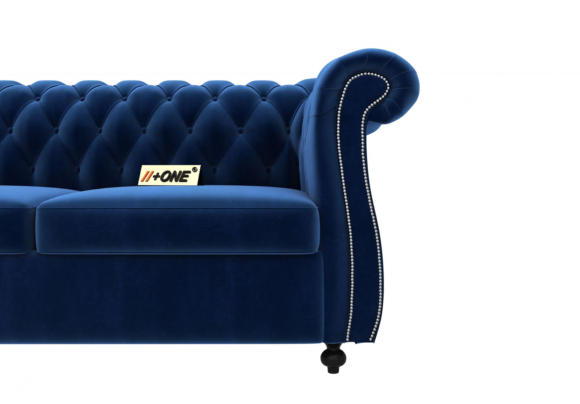 Lord Indigo Blue 2 Seater Sofa