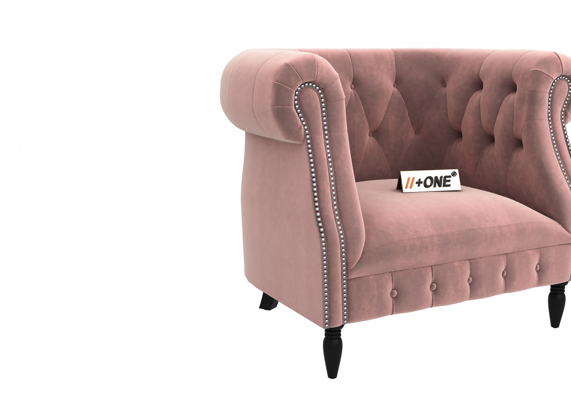 Baron Rose Dust 1 Seater Sofa