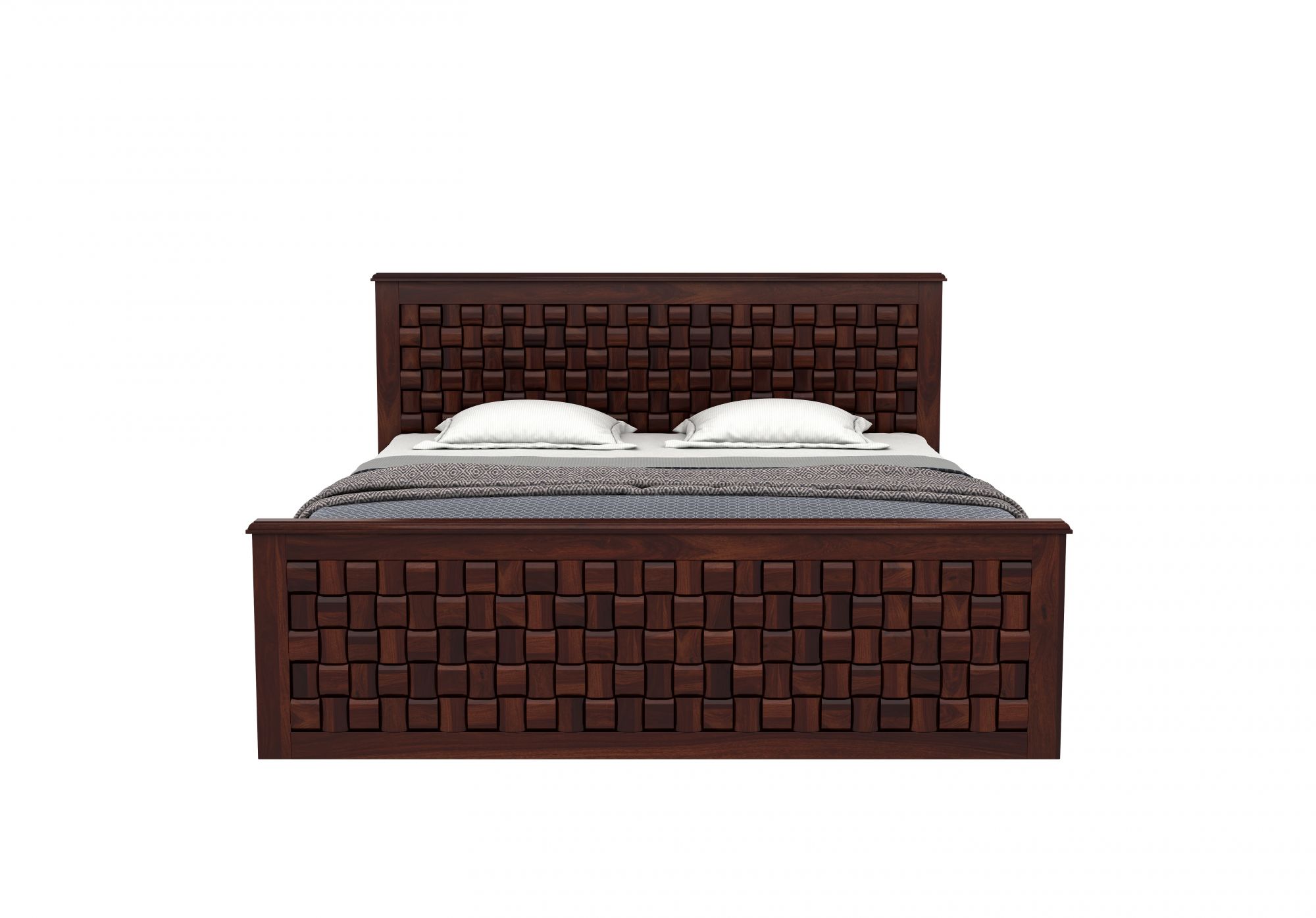 Flamingo Sheesham Wood Bed With Side Drawer