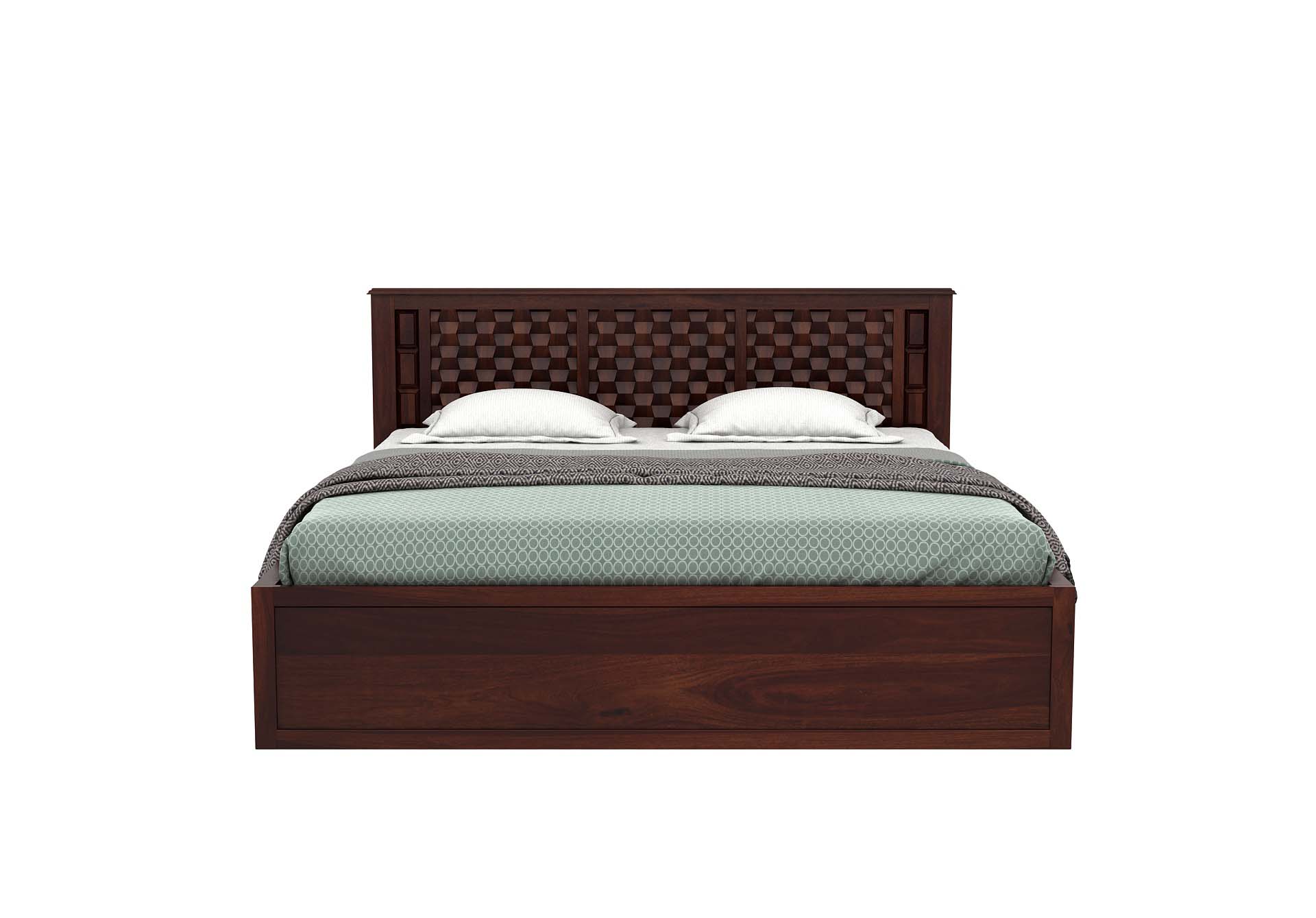 Marwar Sheesham Wood Bed With Side Drawer