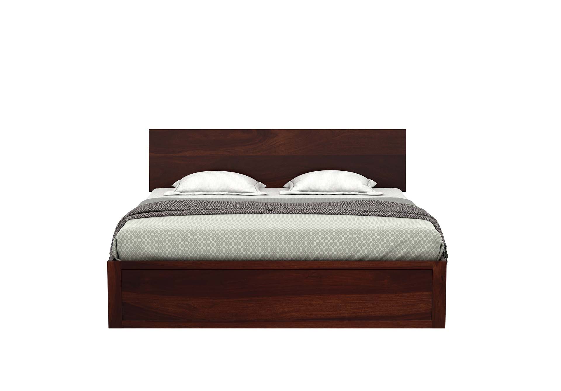 Samos Sheesham Wood Bed With Box Storage
