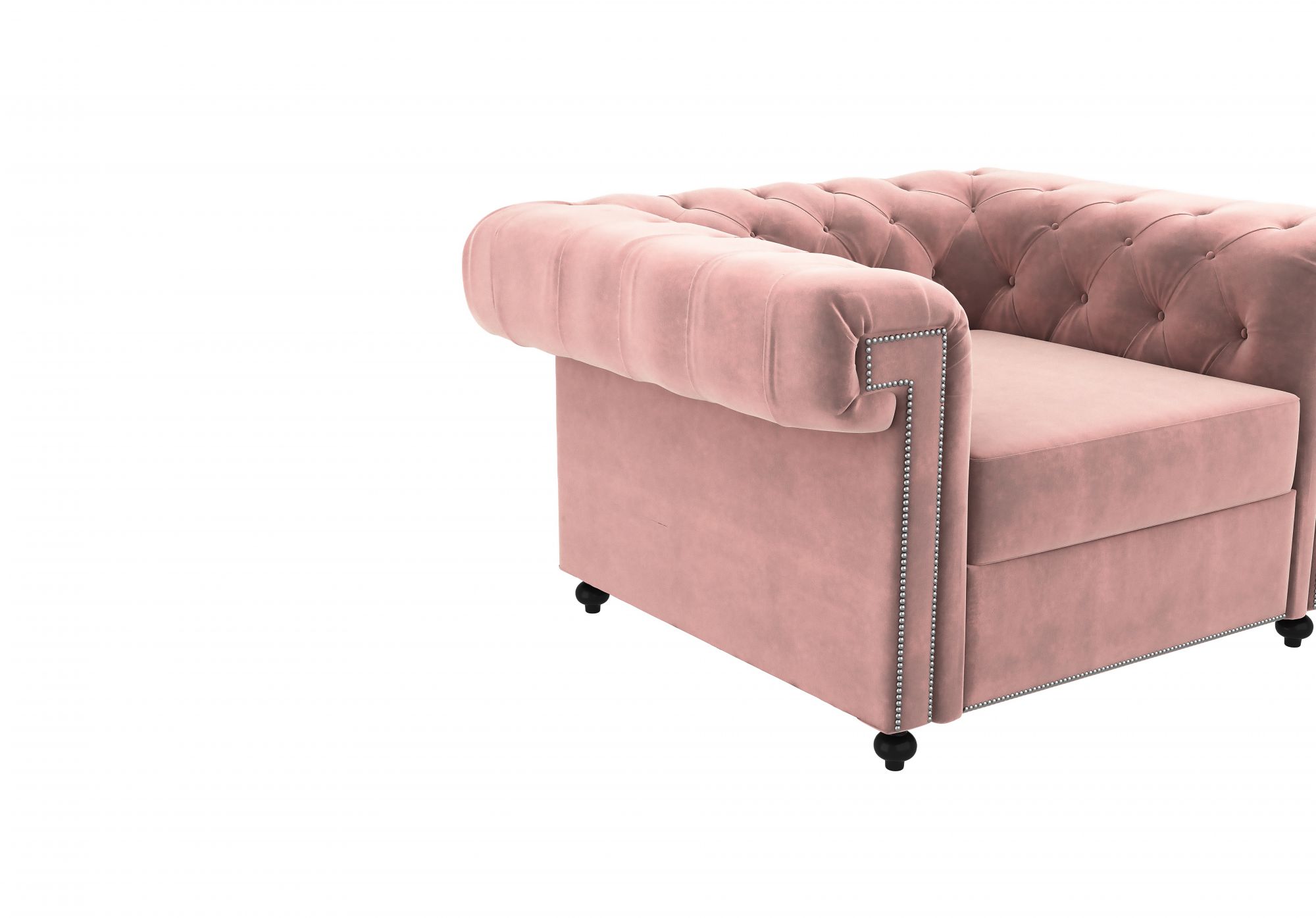Octa Rose Dust 1 Seater Sofa