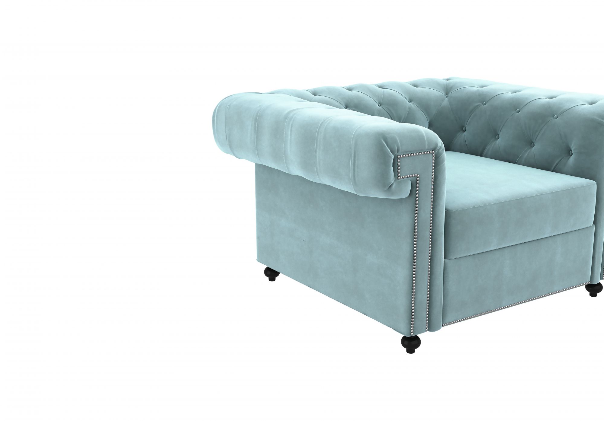 Octa Dusk Blue 1 Seater Sofa