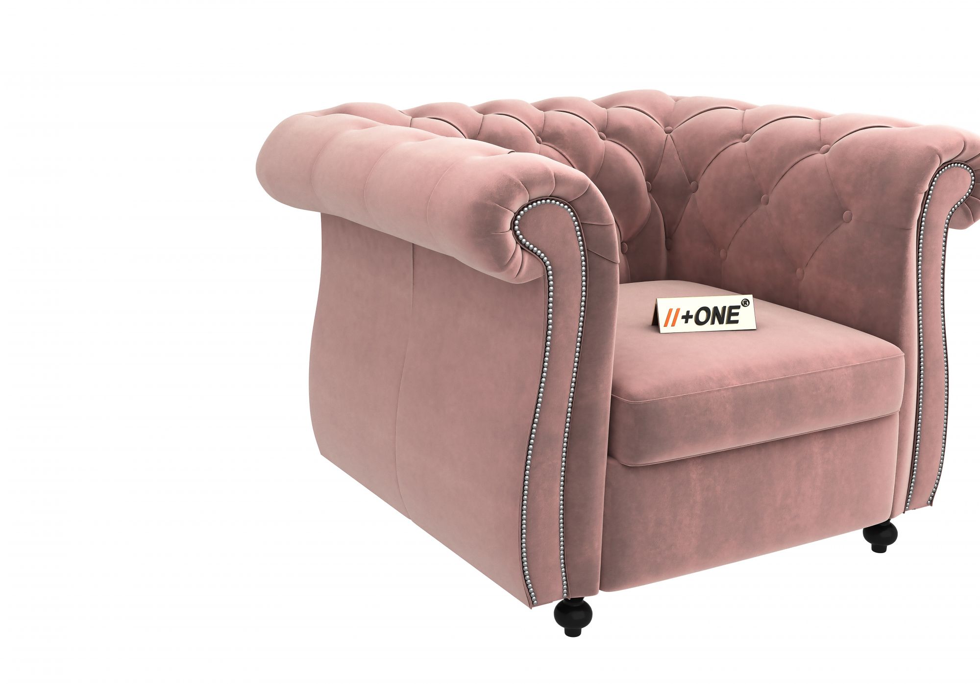 Lord Rose Dust 1 Seater Sofa