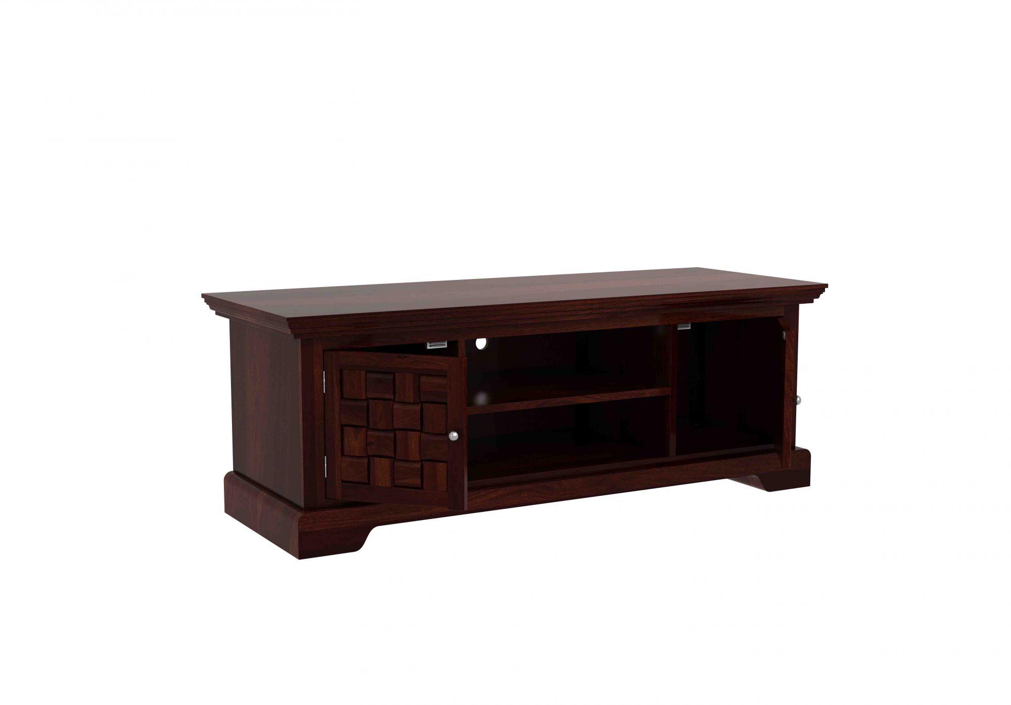 Flamingo Sheesham Wood TV Unit Walnut finish
