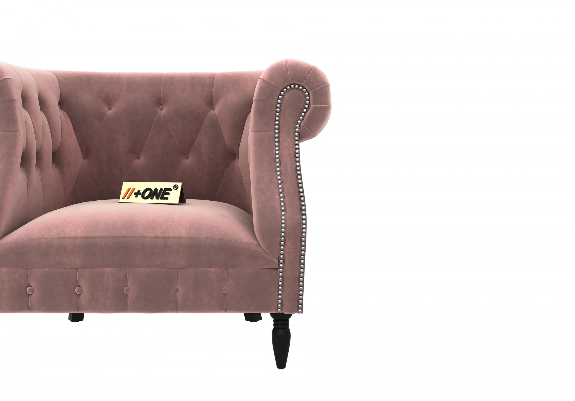 Baron Rose Dust 1 Seater Sofa