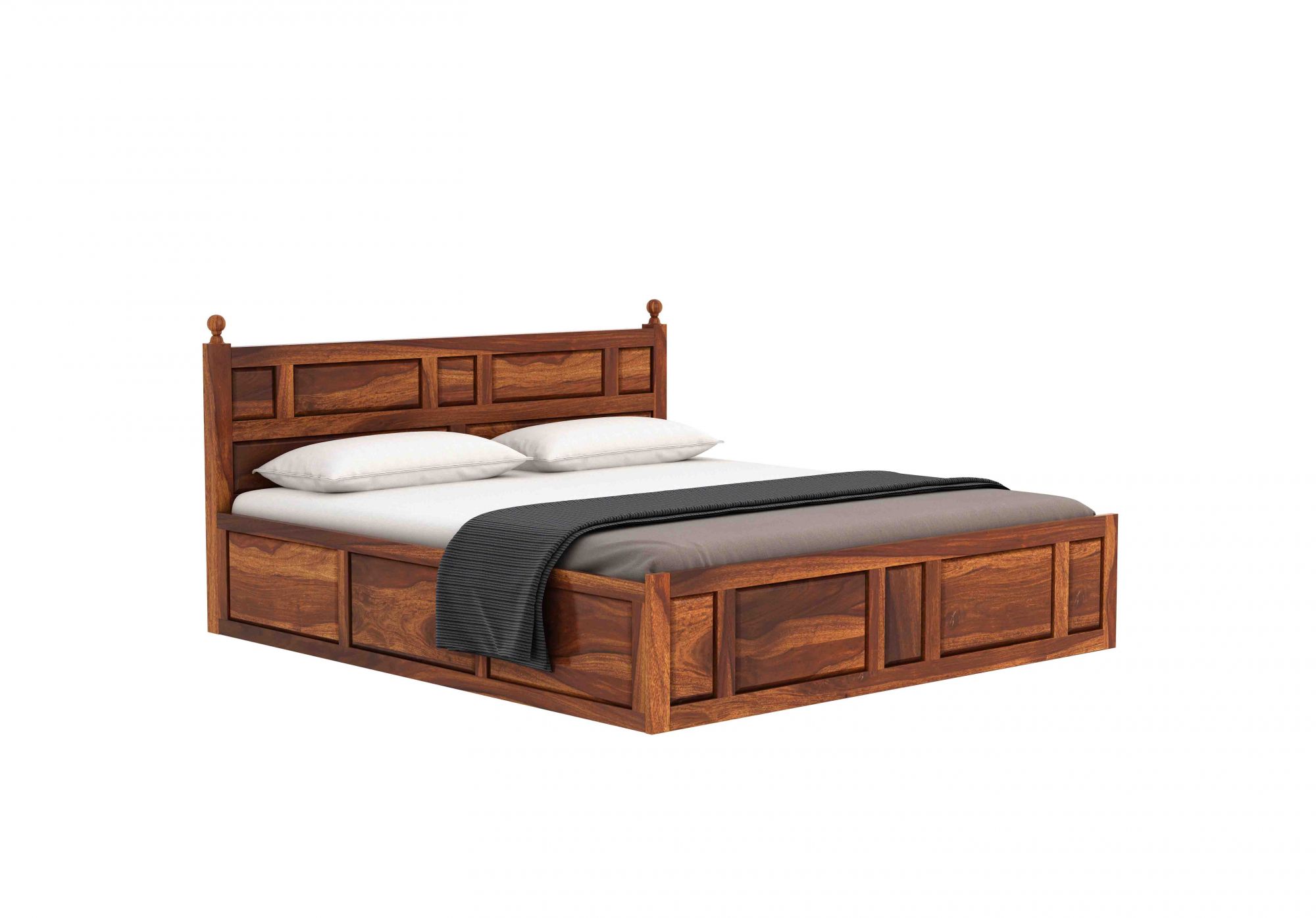 Imperial Sheesham Wood Bed With Box Storage