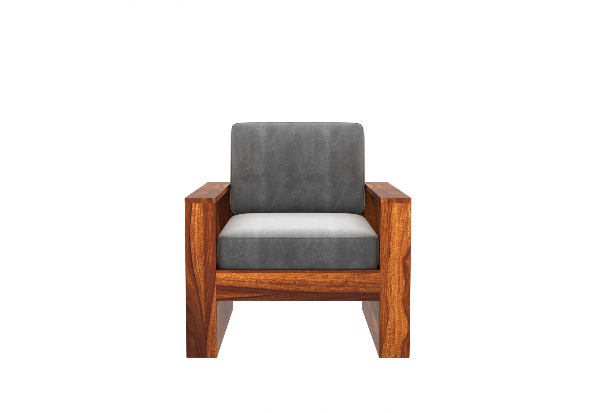 Picton Grey Wooden Sofa Set 5 Seater