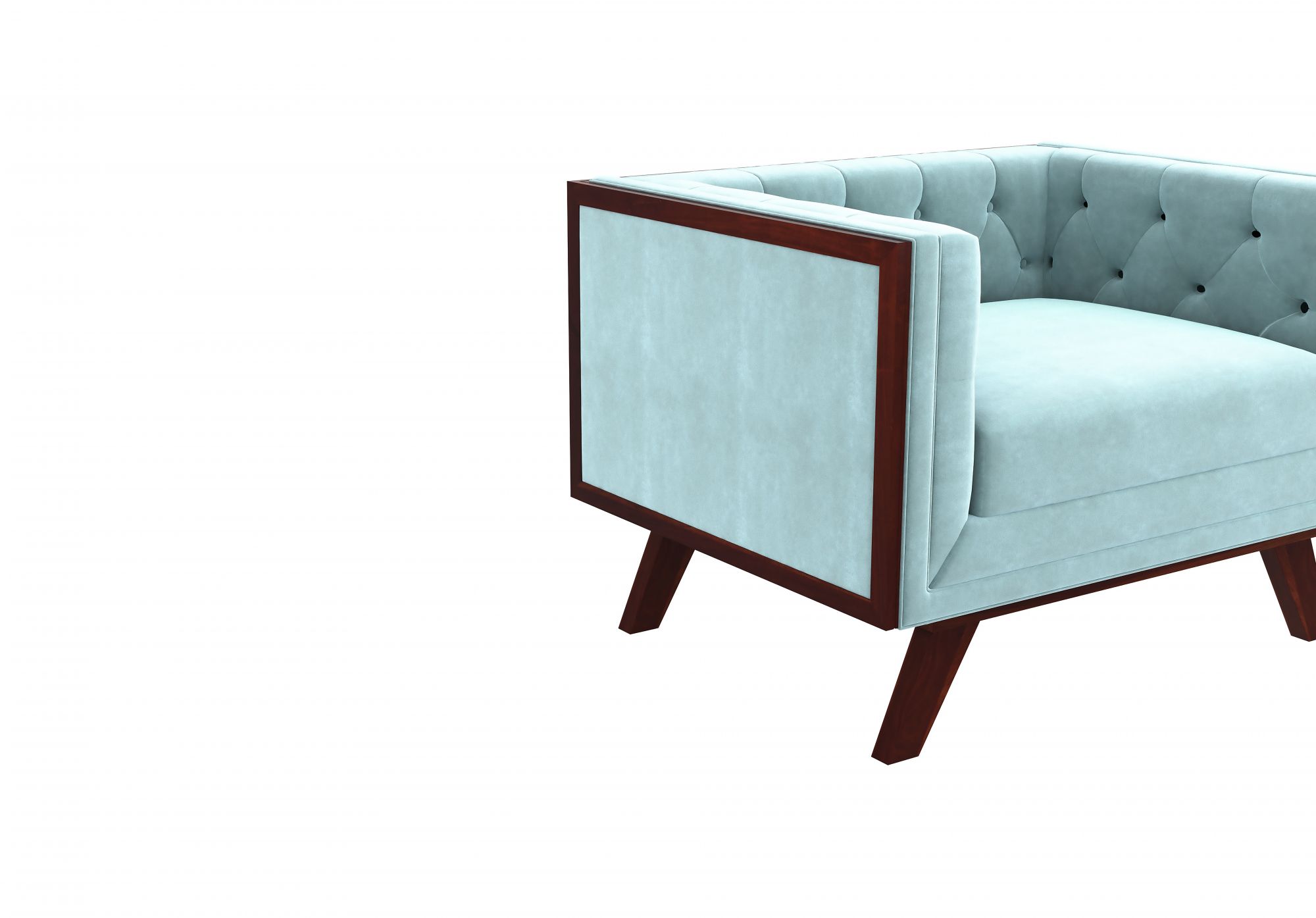 Syros Dusk Blue 1 Seater Sofa