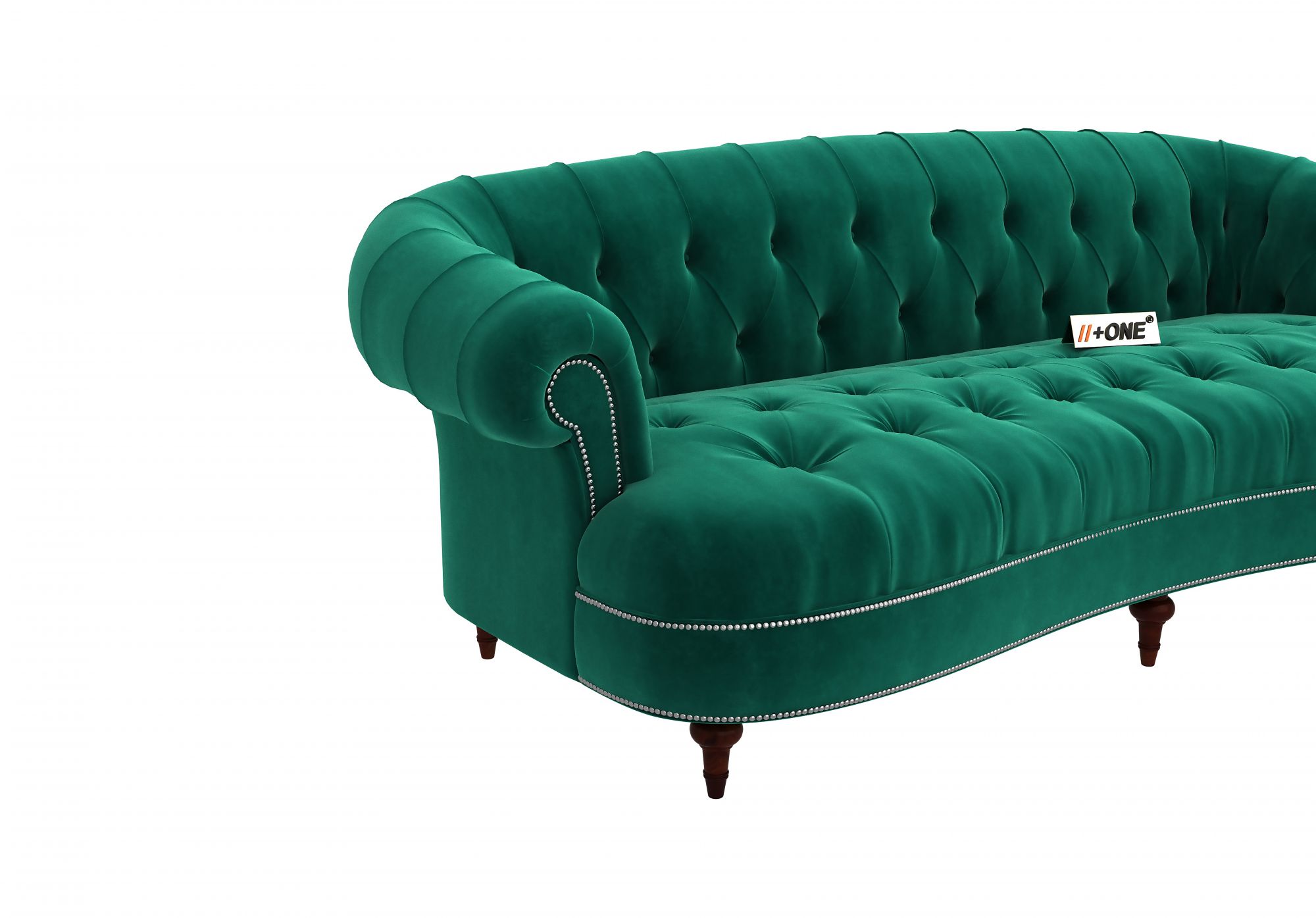 Duke Emerald Green 3 Seater Sofa