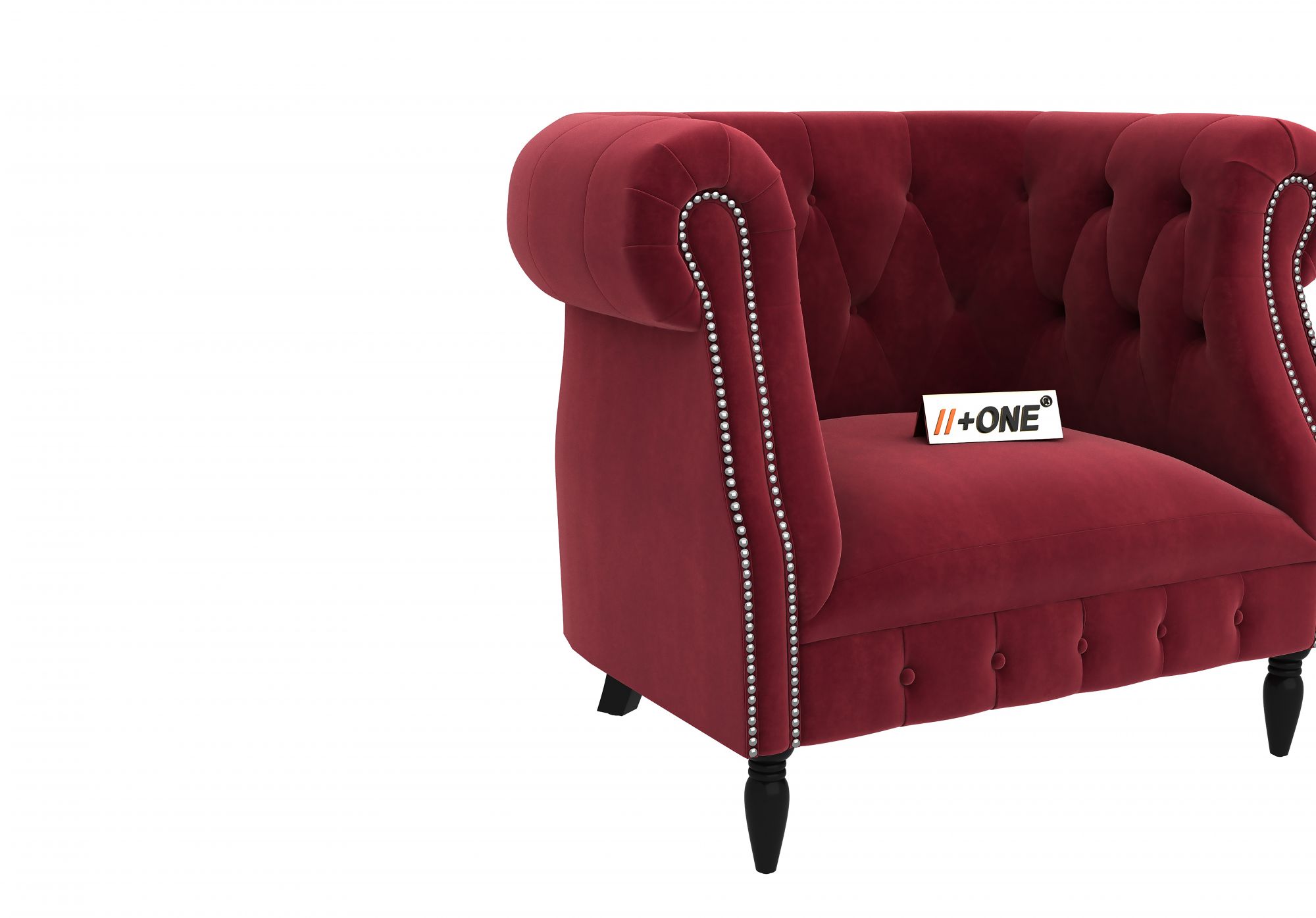 Baron Pomegranate 1 Seater Sofa