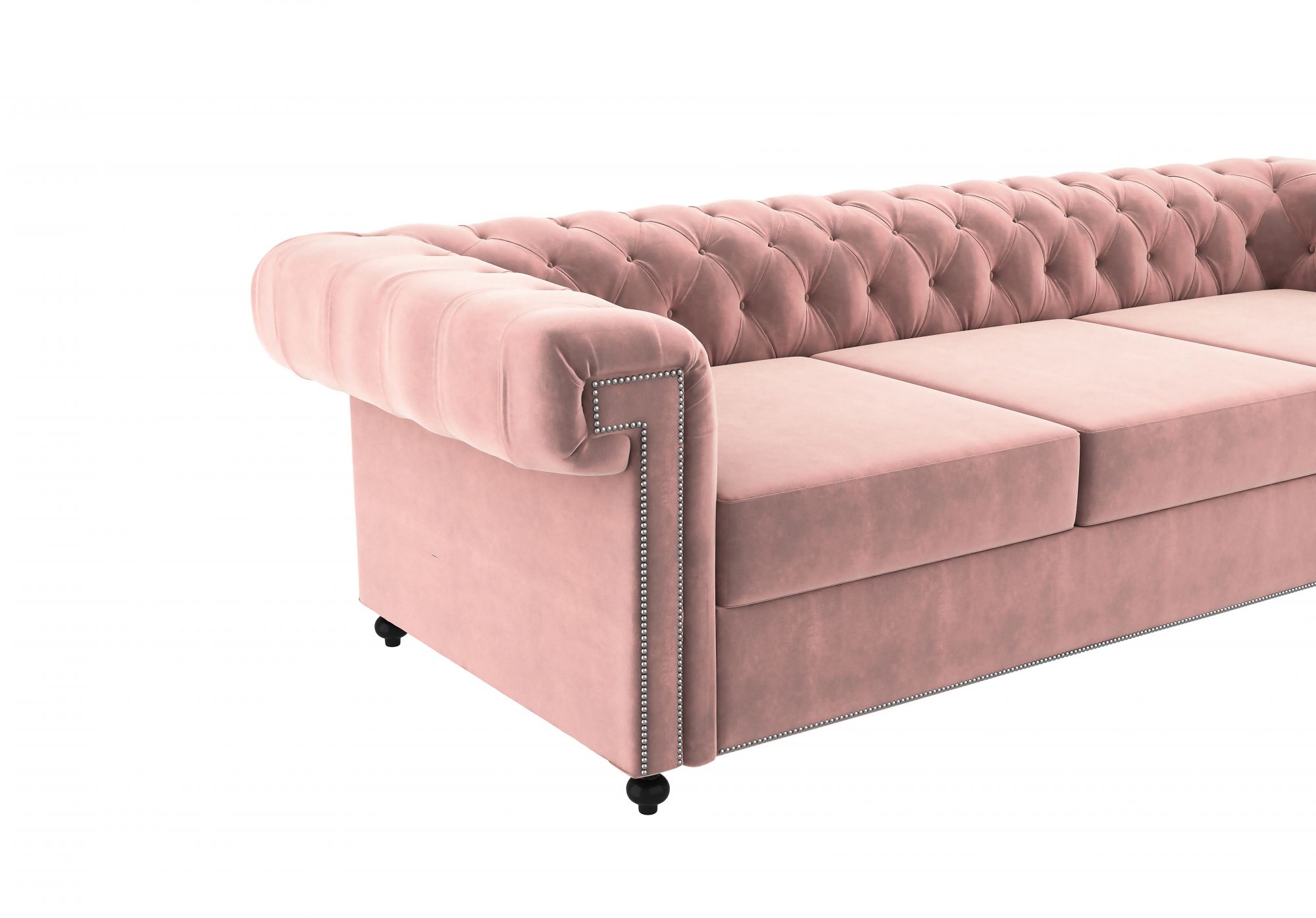 Octa Rose Dust 3 Seater Sofa