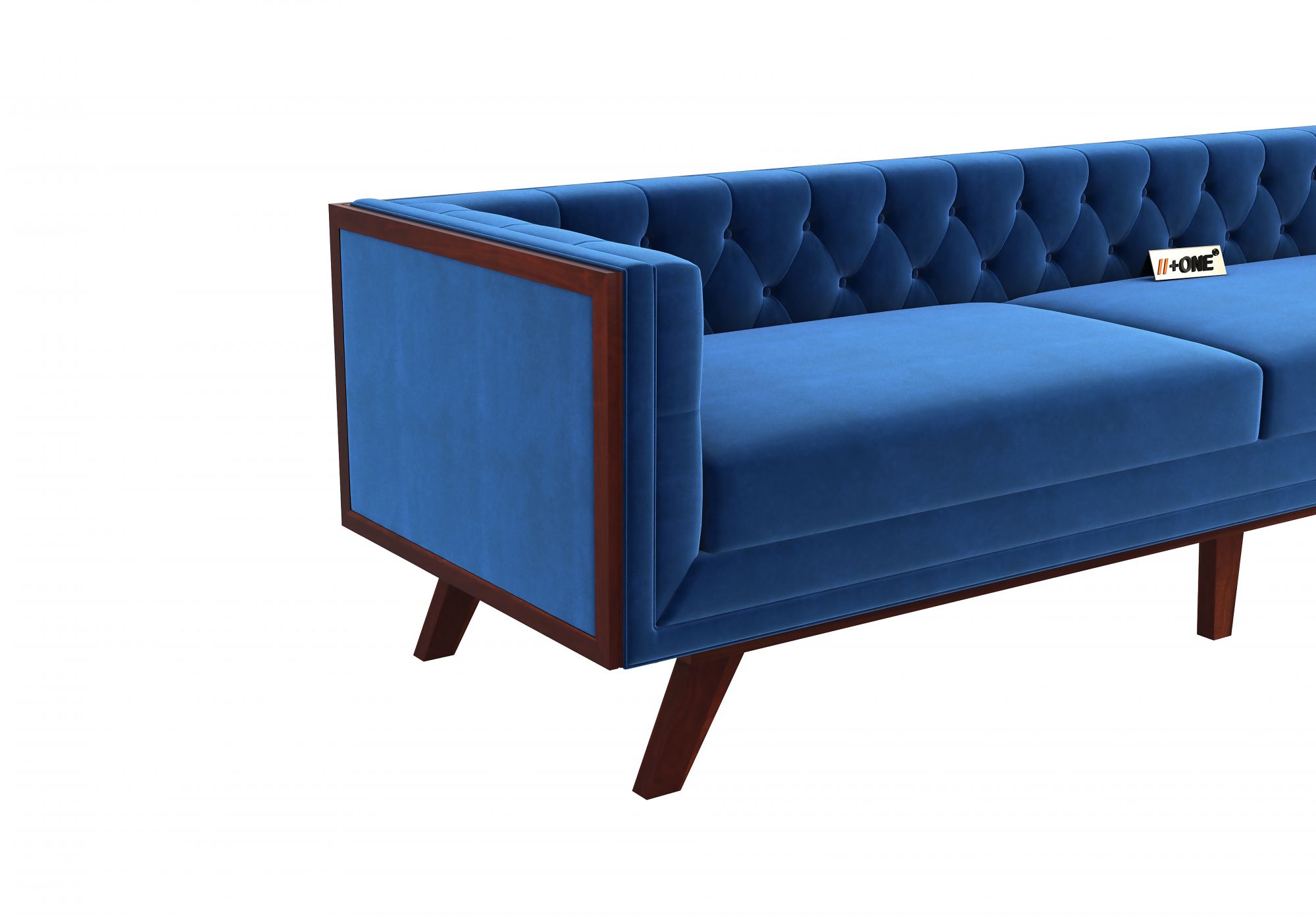 Syros Indigo Blue 4 Seater Sofa