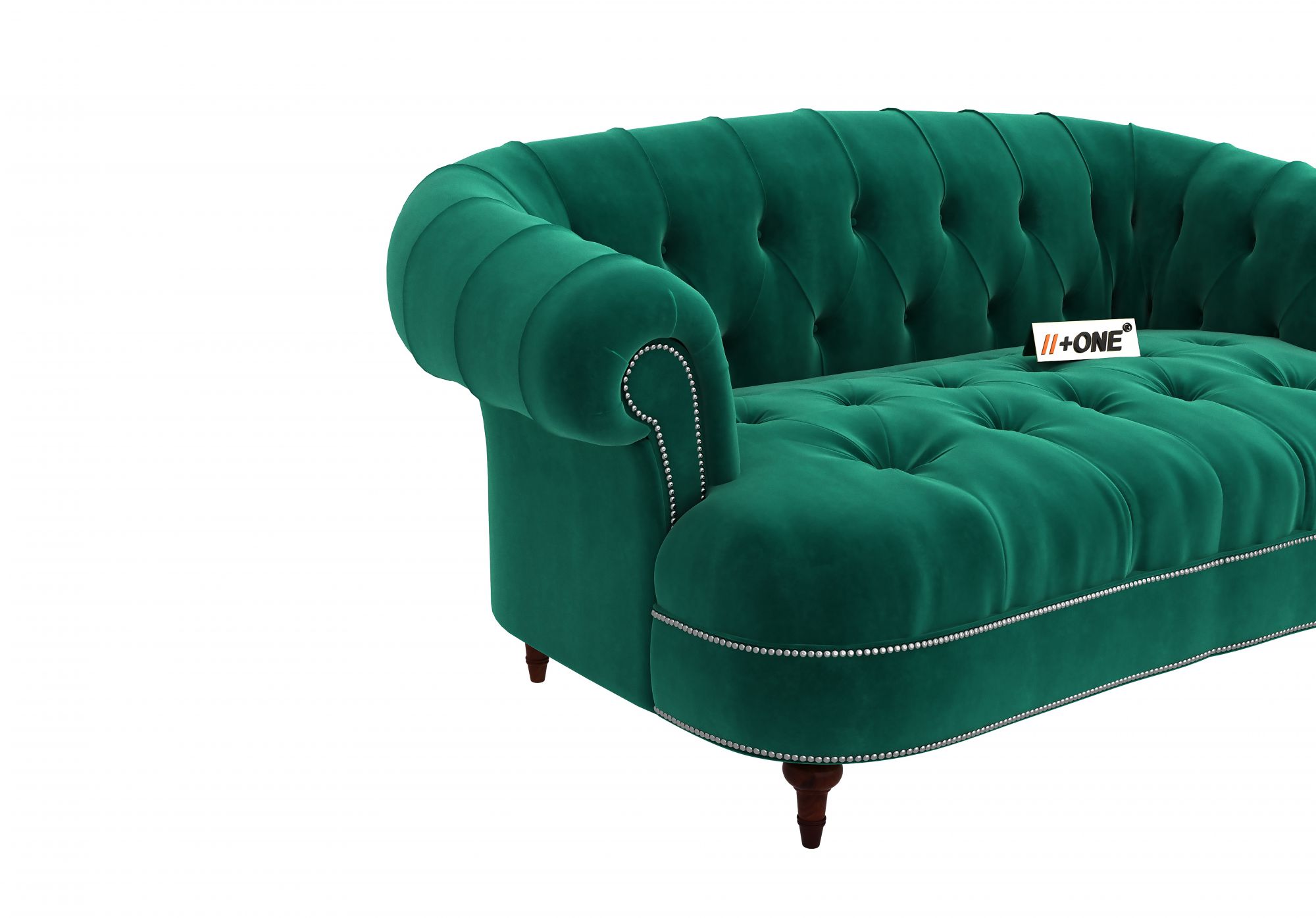 Duke Emerald Green 2 Seater Sofa
