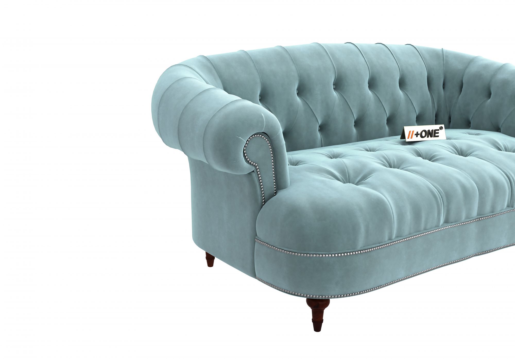 Duke Dusk Blue 2 Seater Sofa