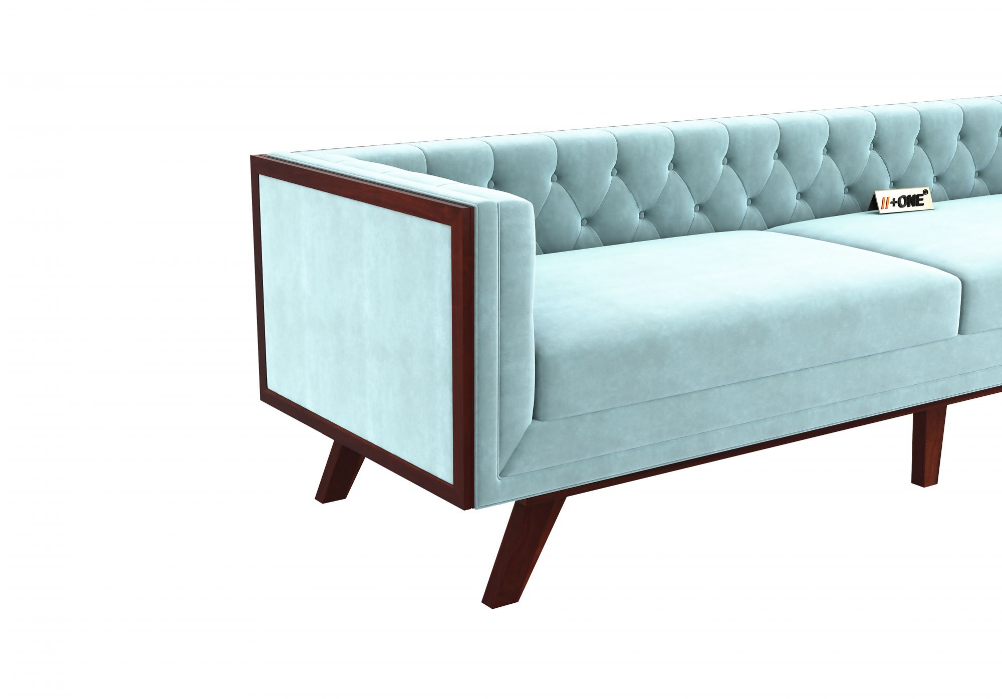 Syros Dusk Blue 4 Seater Sofa