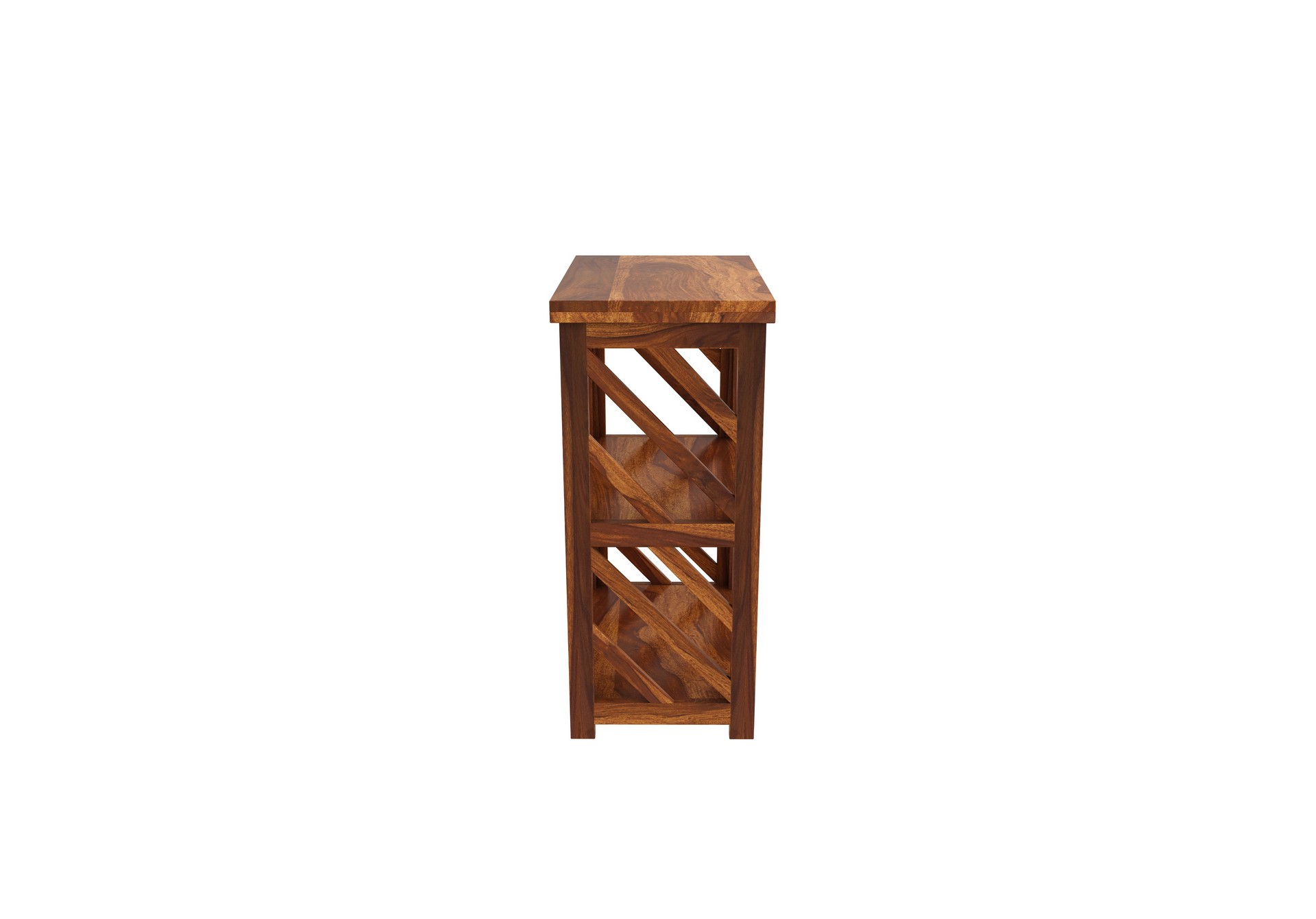 Saylor Sheesham Wood Bookshelf Teak finish