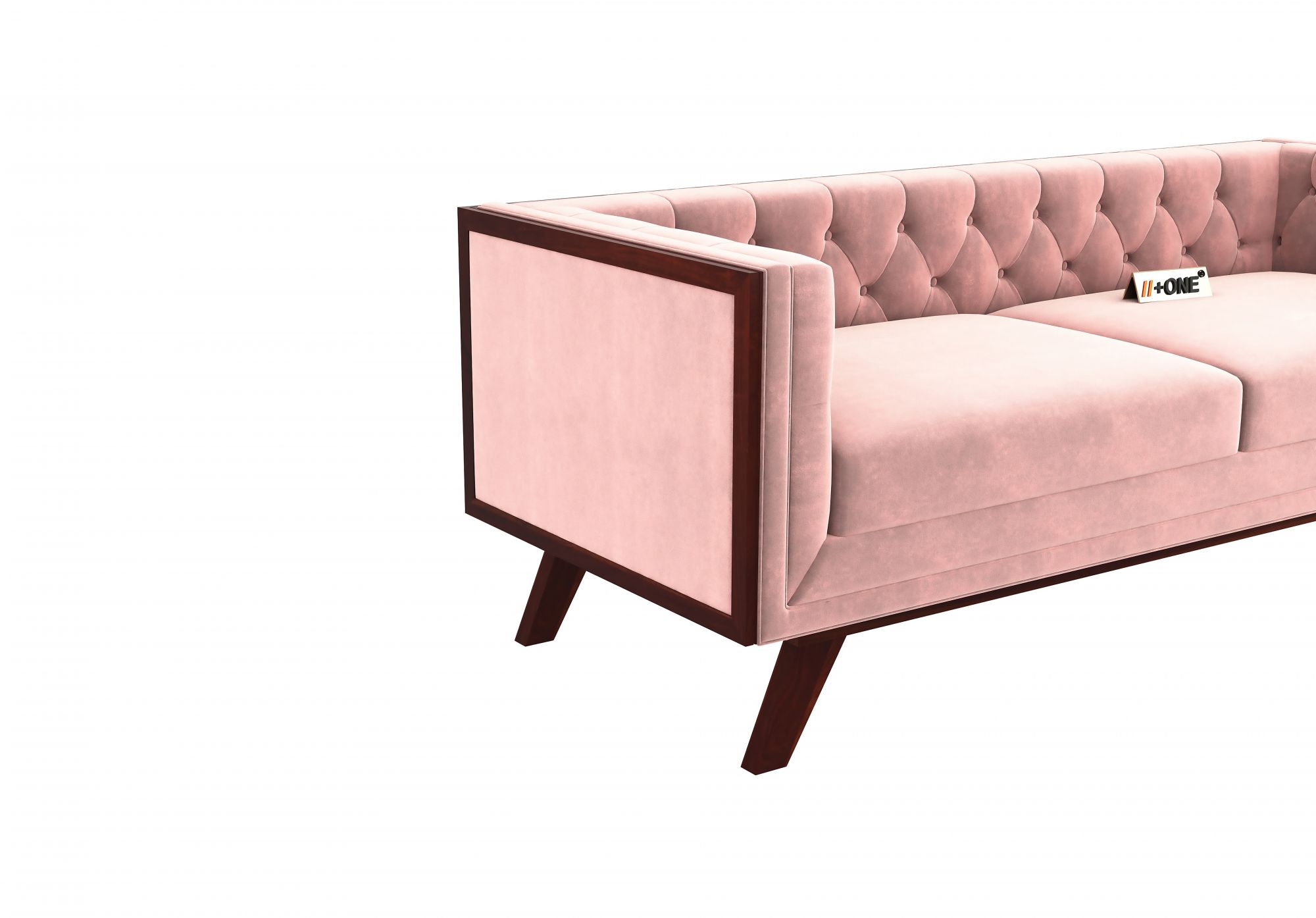 Syros Rose Dust 3 Seater Sofa