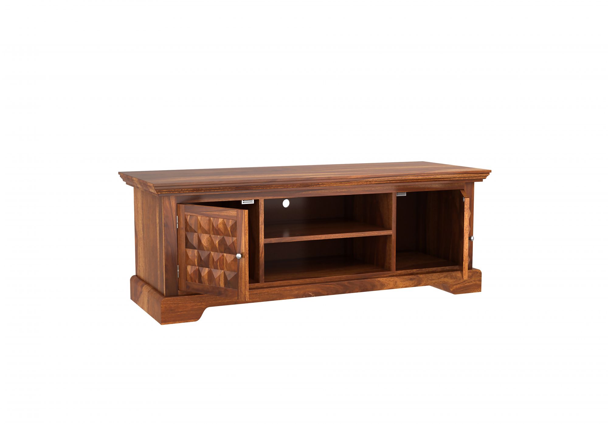 Diamond Sheesham Wood TV Unit