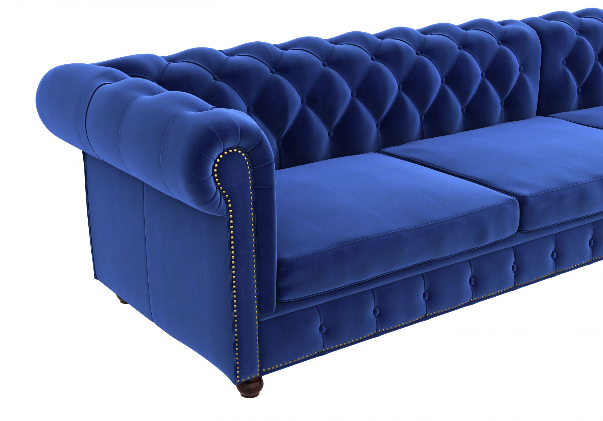 Windsor Blue L Shape Sofa Set