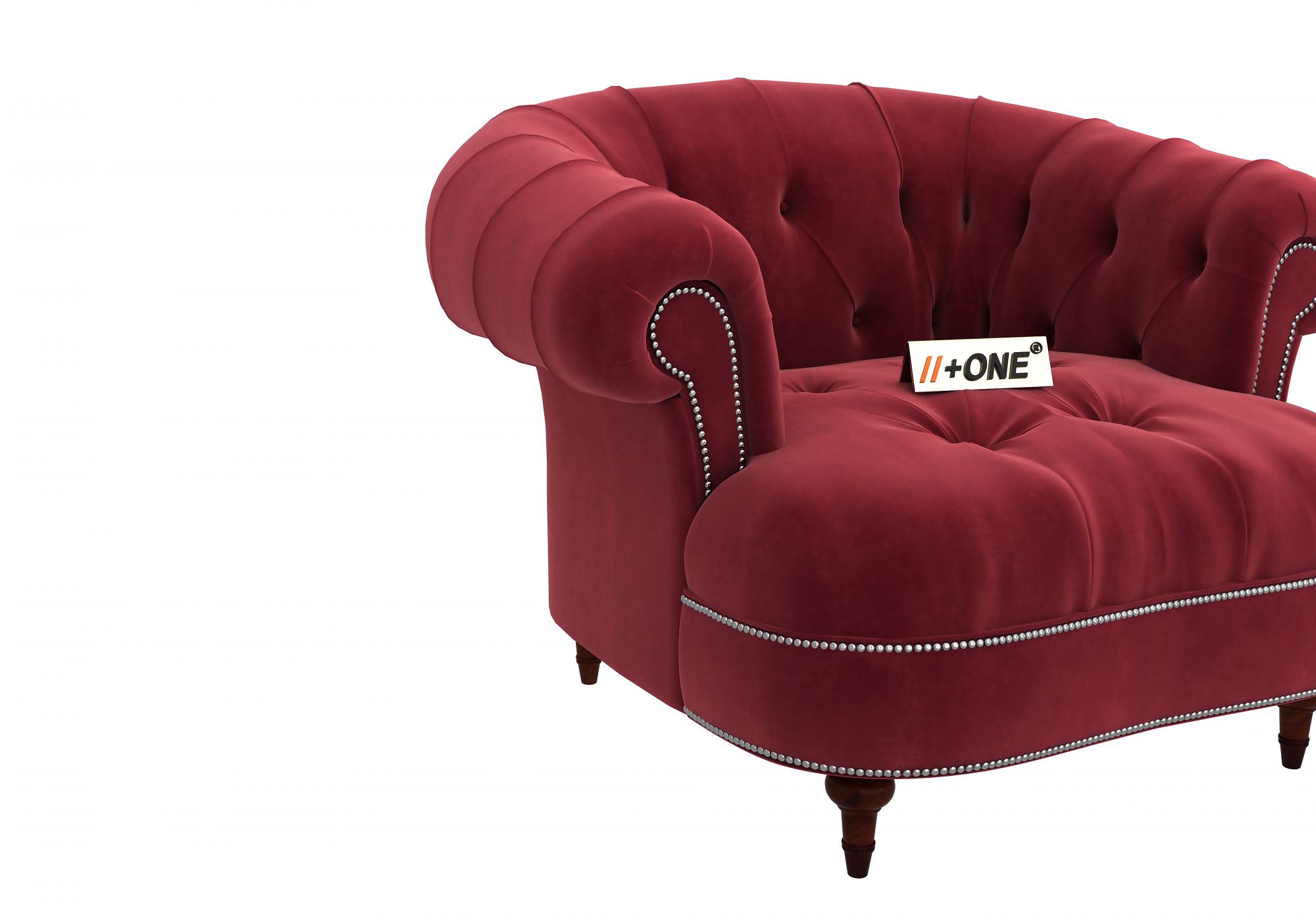Duke Pomegranate 1 Seater Sofa