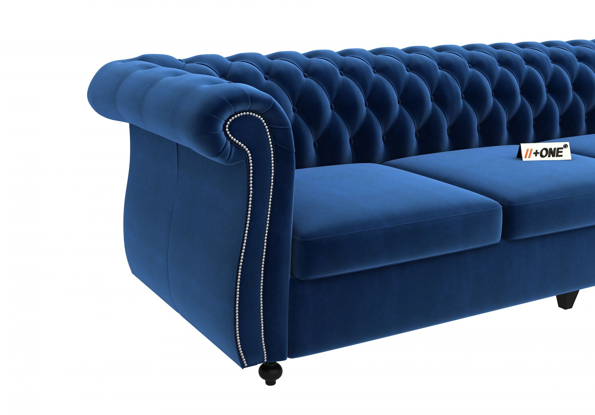 Lord Indigo Blue 3 Seater Sofa