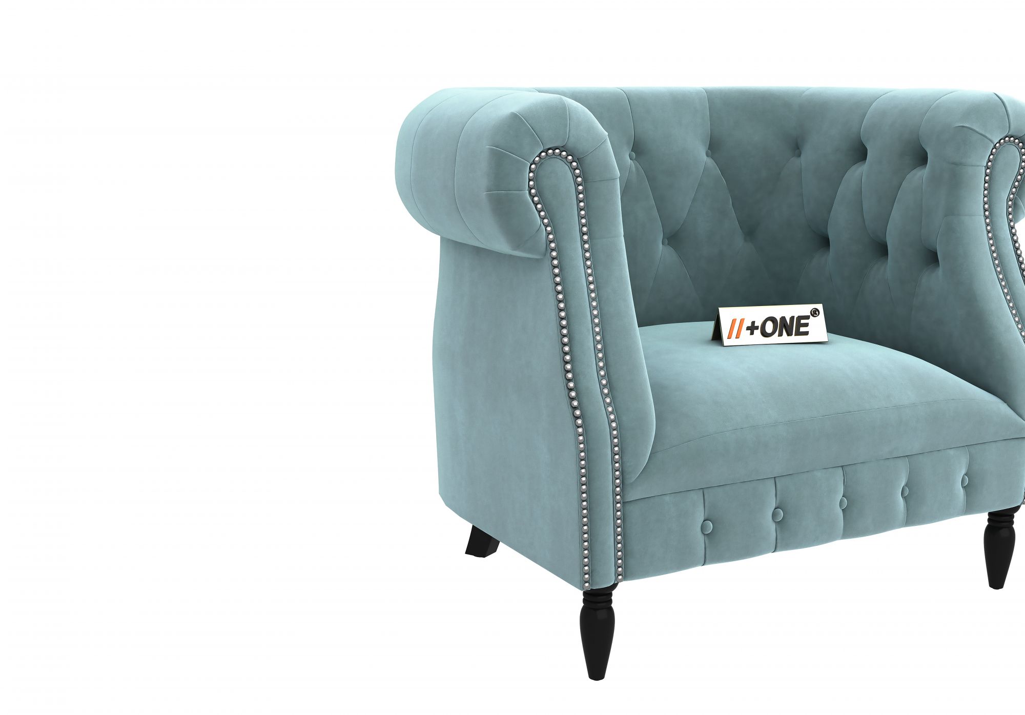Baron Dusk Blue 1 Seater Sofa