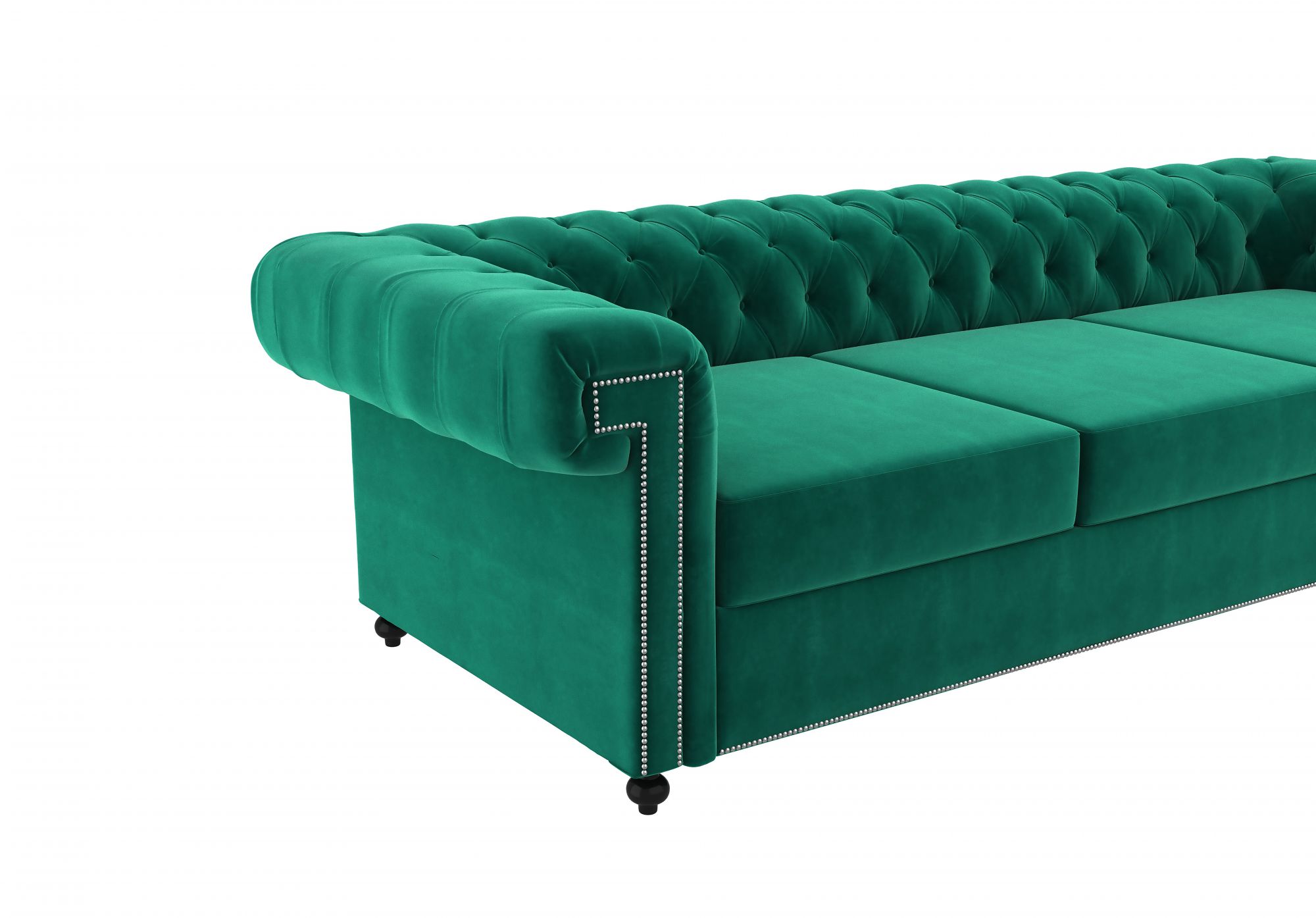 Octa Emerald Green 3 Seater Sofa