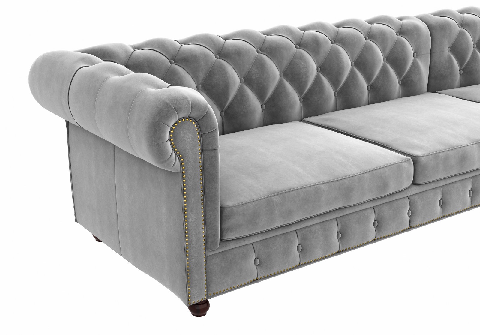 Windsor Grey L Shape Sofa Set