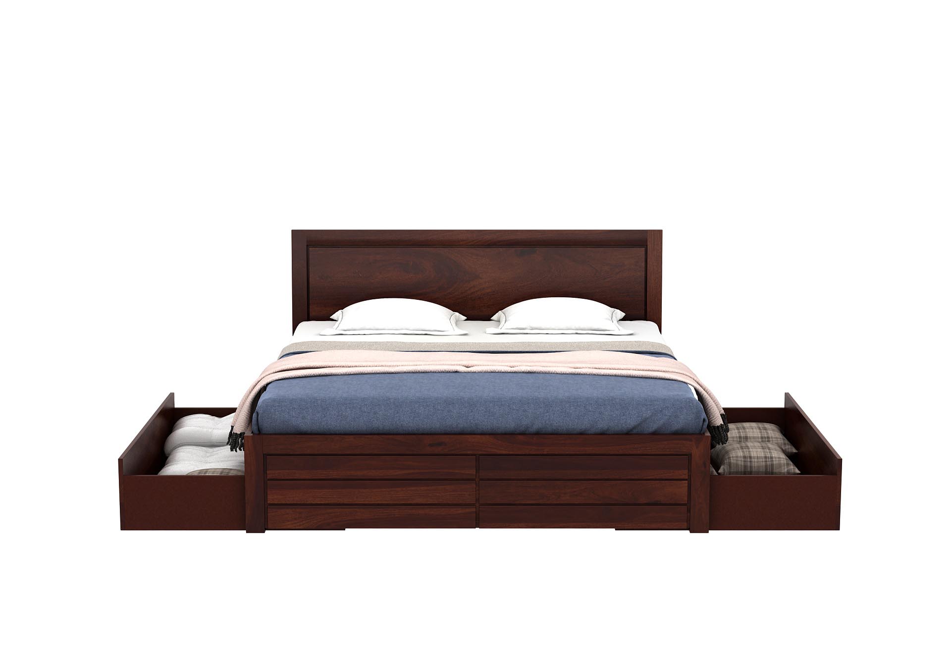 Baffin Sheesham Wood Bed With Side Drawer