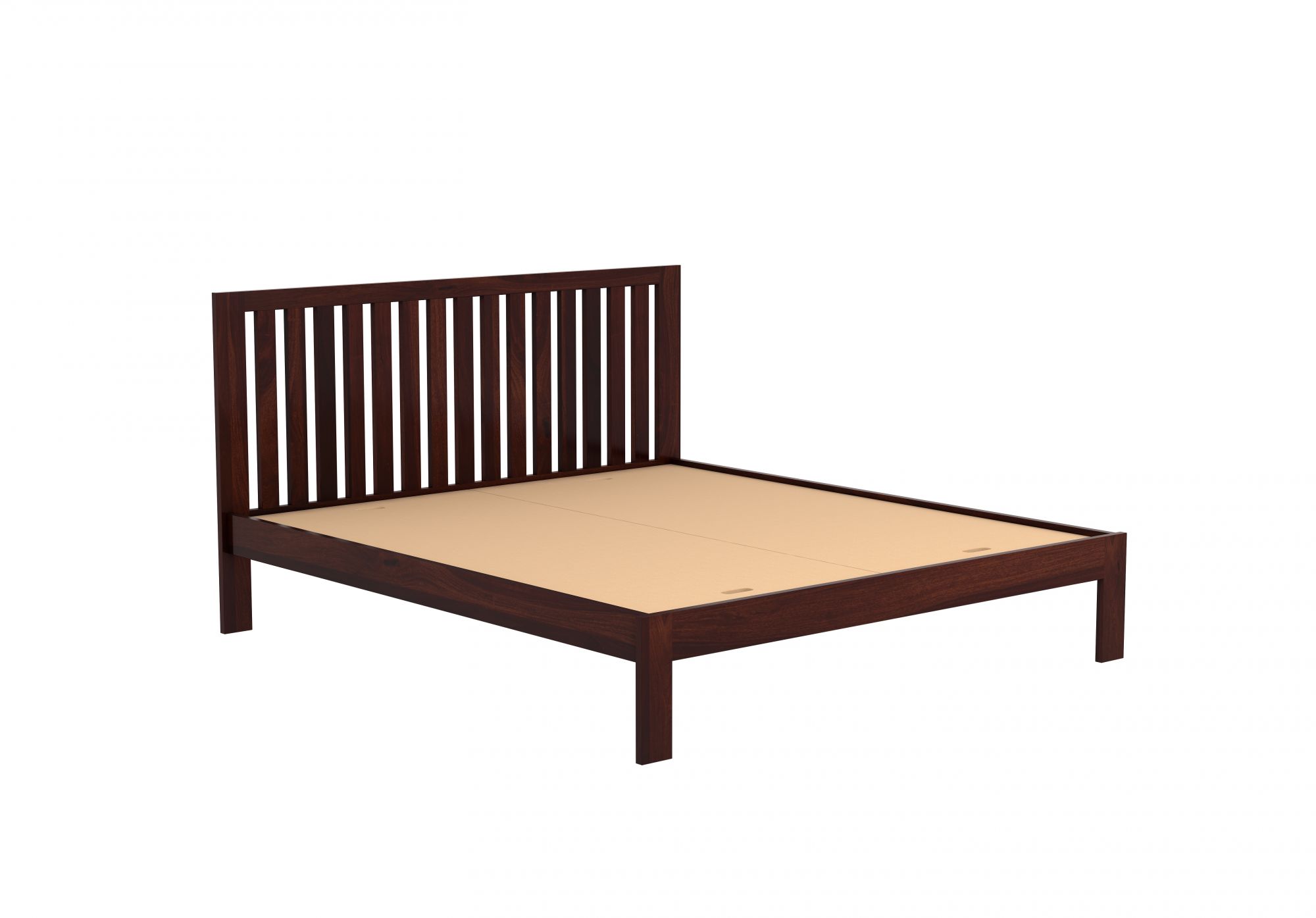 Caviar Sheesham Wood Bed Without Storage